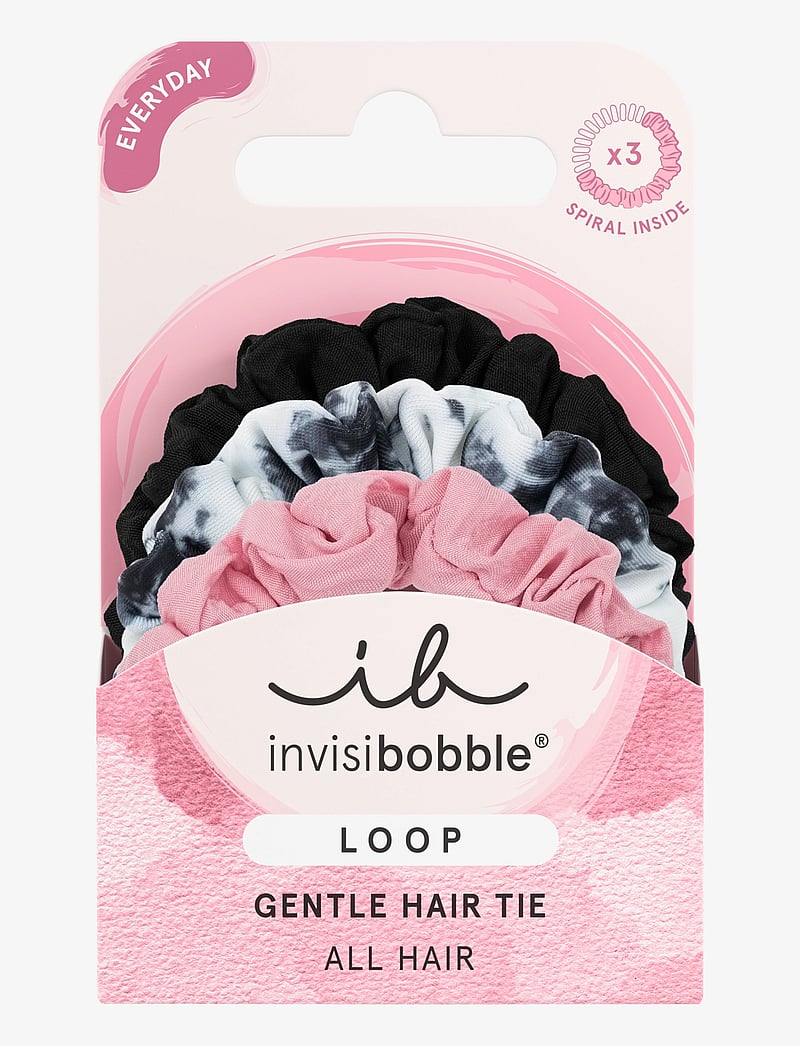 Invisibobble - Invisibobble Loop Be Gentle Pattern 3pc - scrunchies ja patsikummid - grey - 0