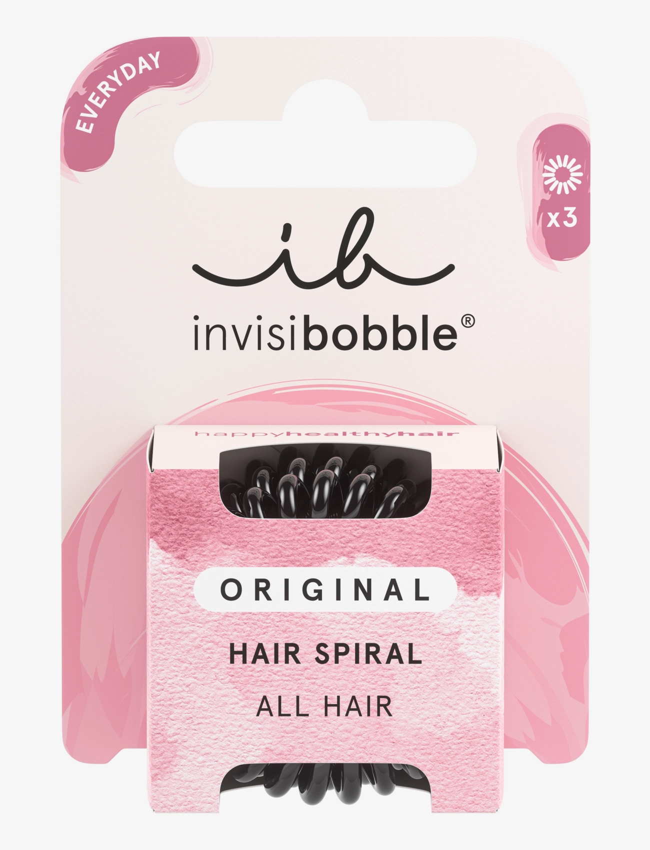 Invisibobble Invisibobble Original True Black 3Pc, 3 PCS, Nude, Hårtilbehør > Scrunchies, Dame