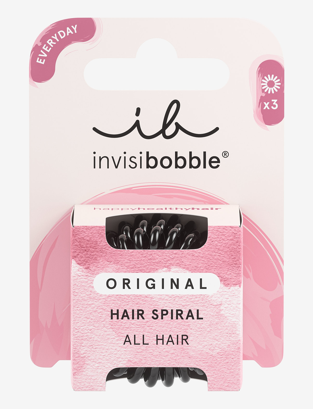 Invisibobble - Invisibobble Original True Black 3pc - hårsnoddar - true black - 0