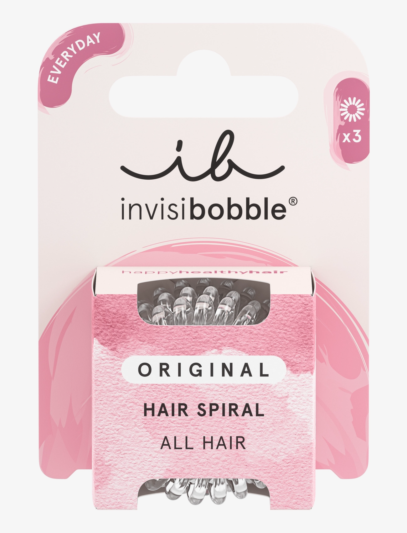 Invisibobble Invisibobble Original Crystal Clear 3Pc, 3 PCS, Nude, Hårtilbehør > Scrunchies, Dame