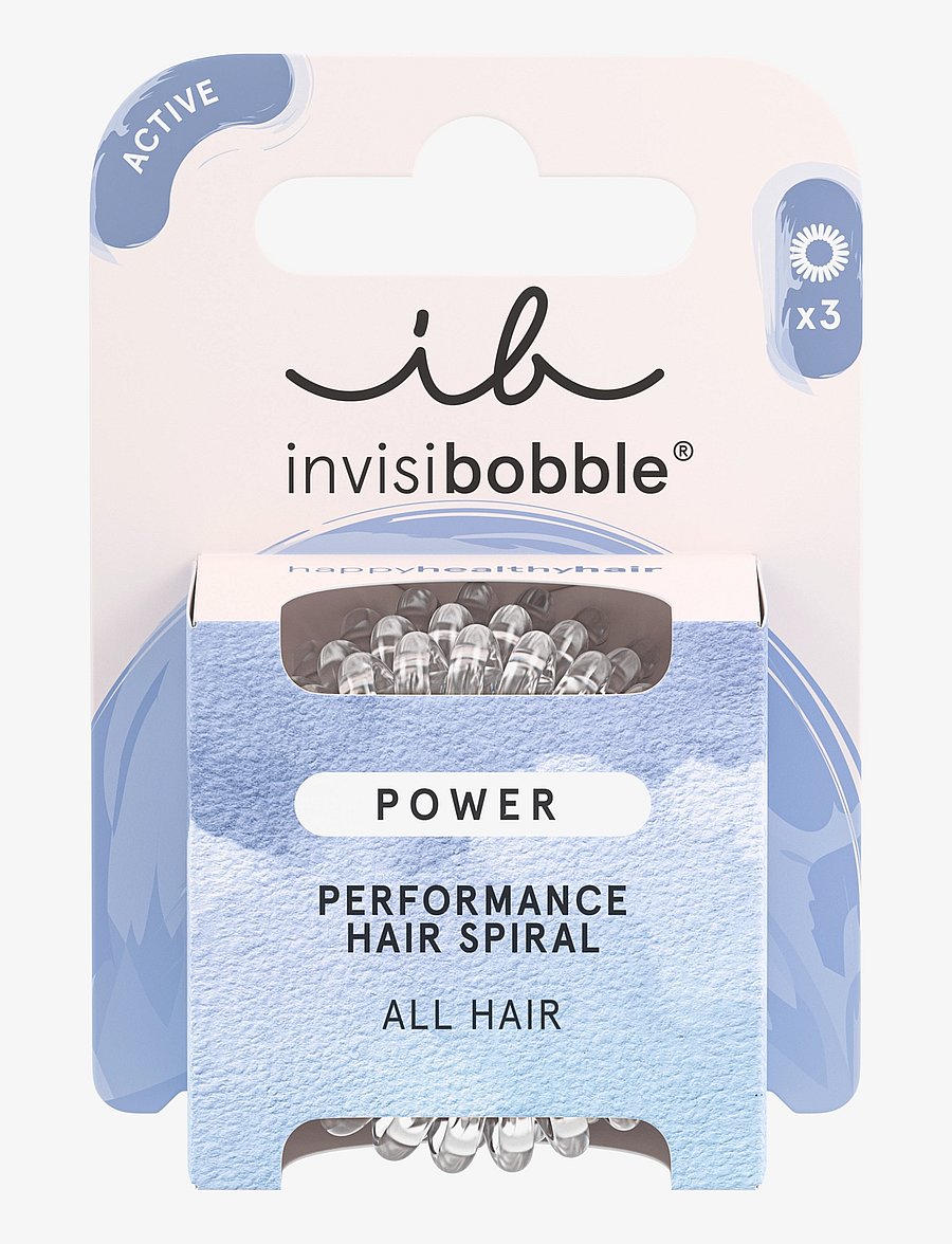 Invisibobble - Invisibobble Power Crystal Clear 3pc - juuksepaelad ja -klambrid - crystal clear - 0