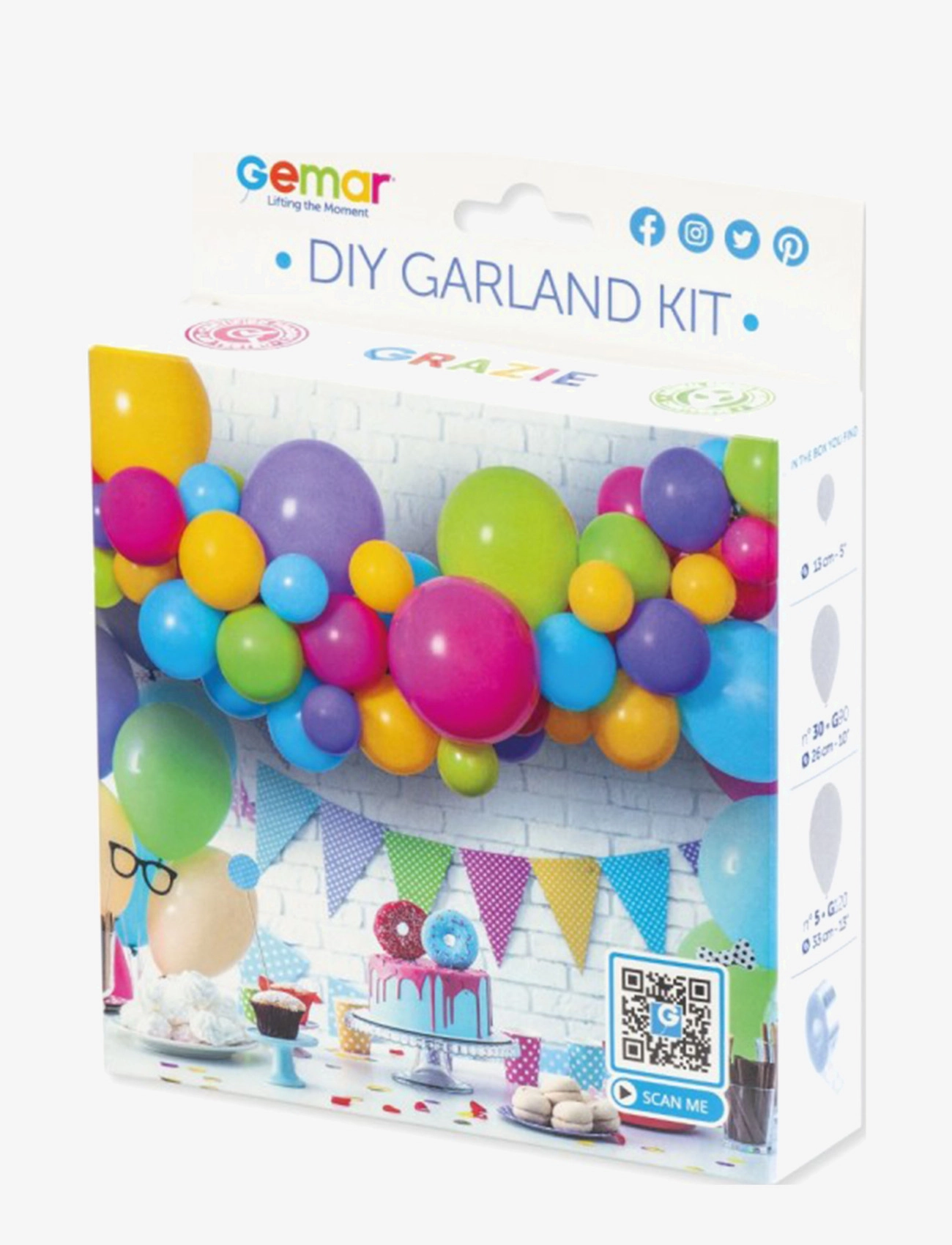 IPK - DIY balloon garland colorful - kinderparty - mixed - 1