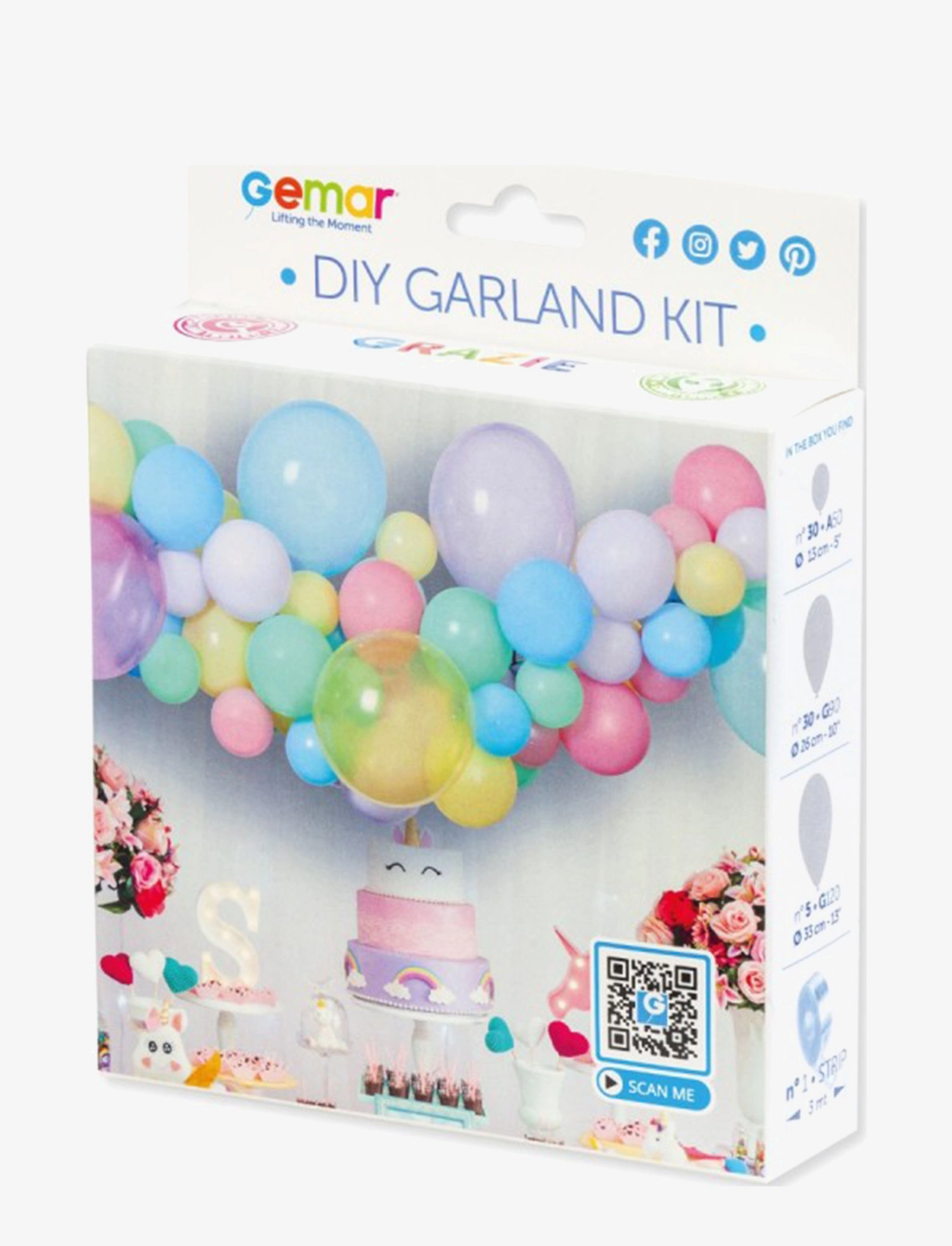 IPK - DIY balloon garland pastel colors - kinderparty - pastel mixed - 1