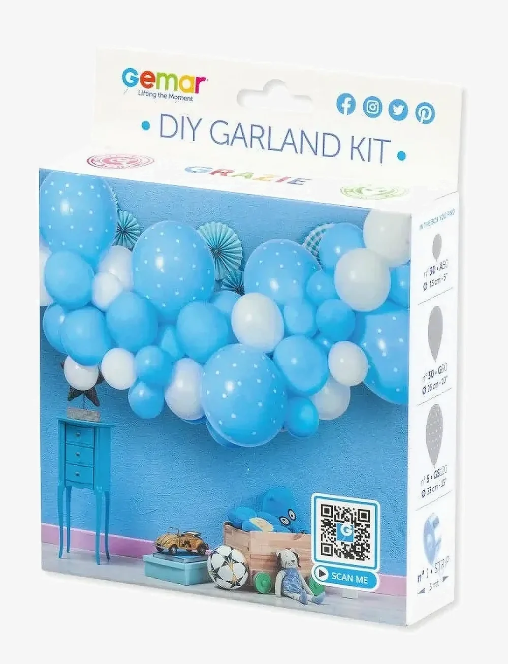 IPK - DIY Balloon Arch Light Blue - partybedarf - multi color - 1