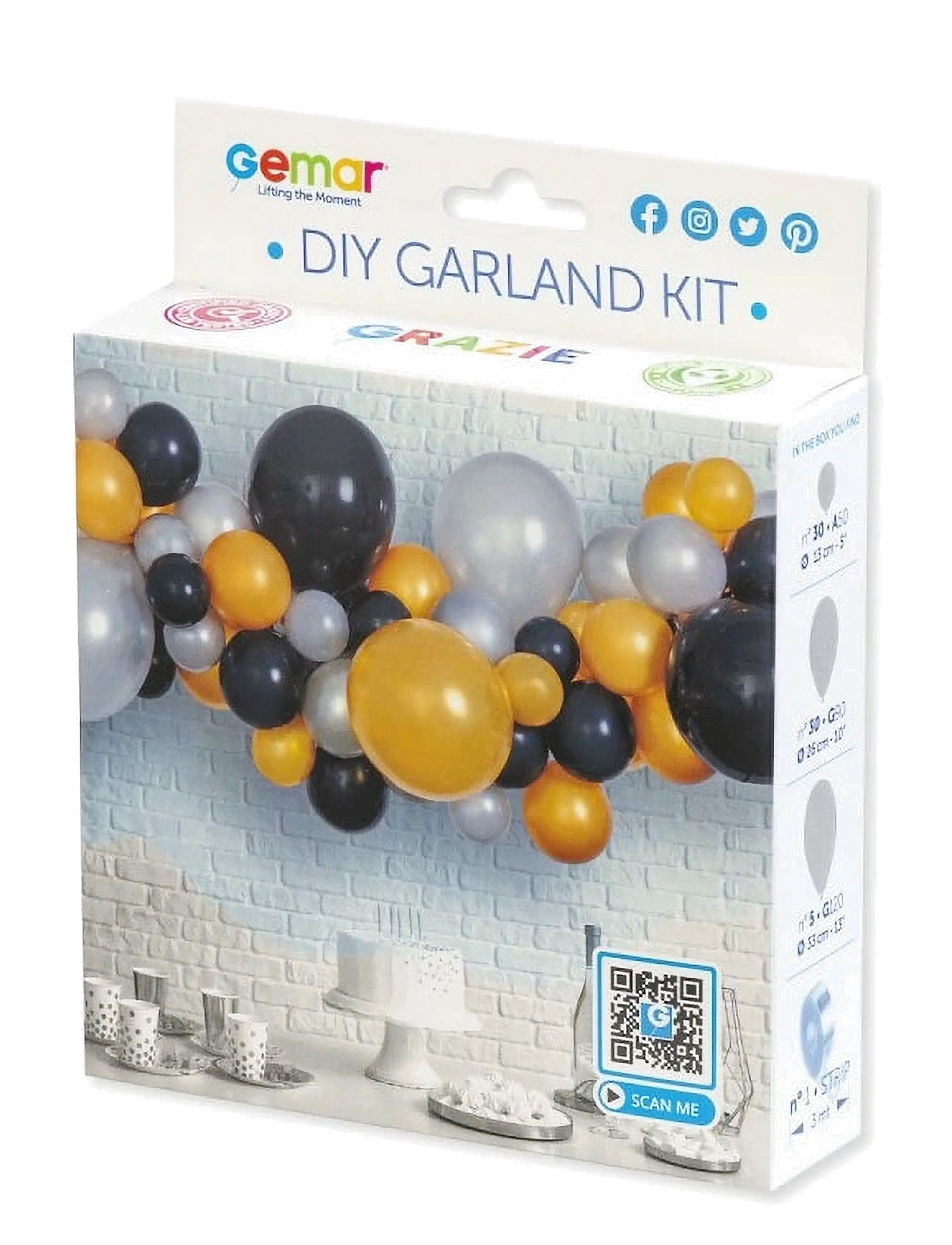 IPK - DIY Balloon Arch Gold Black Silver - madalaimad hinnad - multi color - 2