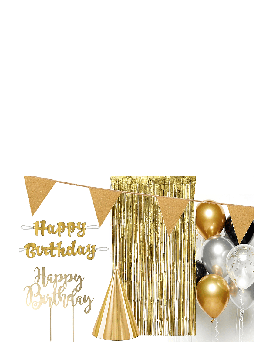 IPK - HAPPY BIRTHDAY BUNDLE GOLD - kinderparty - gold - 0