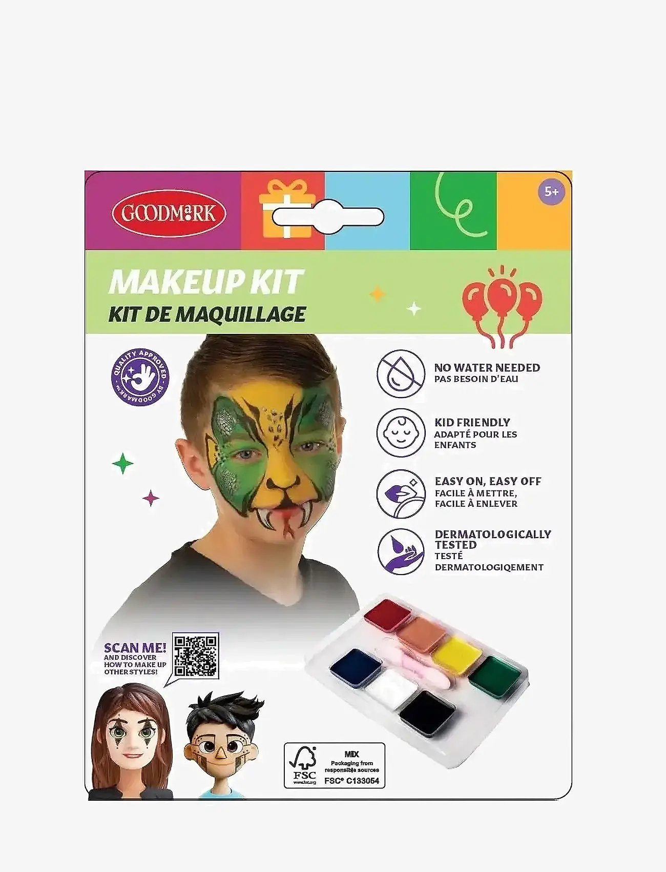 IPK - Face Paint Palette, 7 colors - gesichtsschminke - multi color - 1