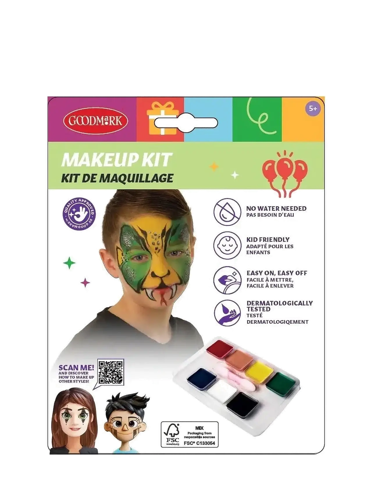 IPK - Face Paint Palette, 7 colors - multi color - 1