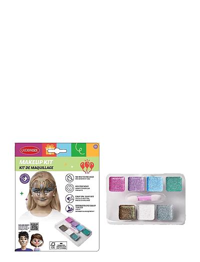 IPK Ansiktsfärgset glitter och pensel - Maskeraddräkter & Accessoarer - MULTI COLOR / multi