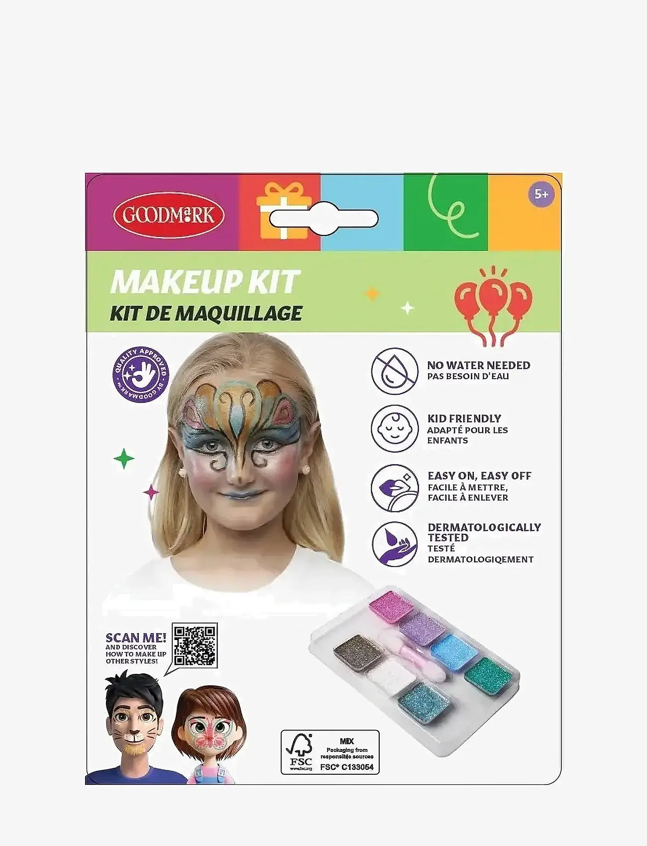 IPK - Face Paint Set Glitter and Brush - laveste priser - multi color - 2