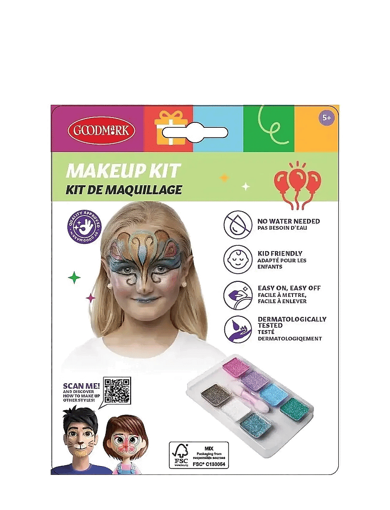 IPK - Face Paint Set Glitter and Brush - laveste priser - multi color - 2