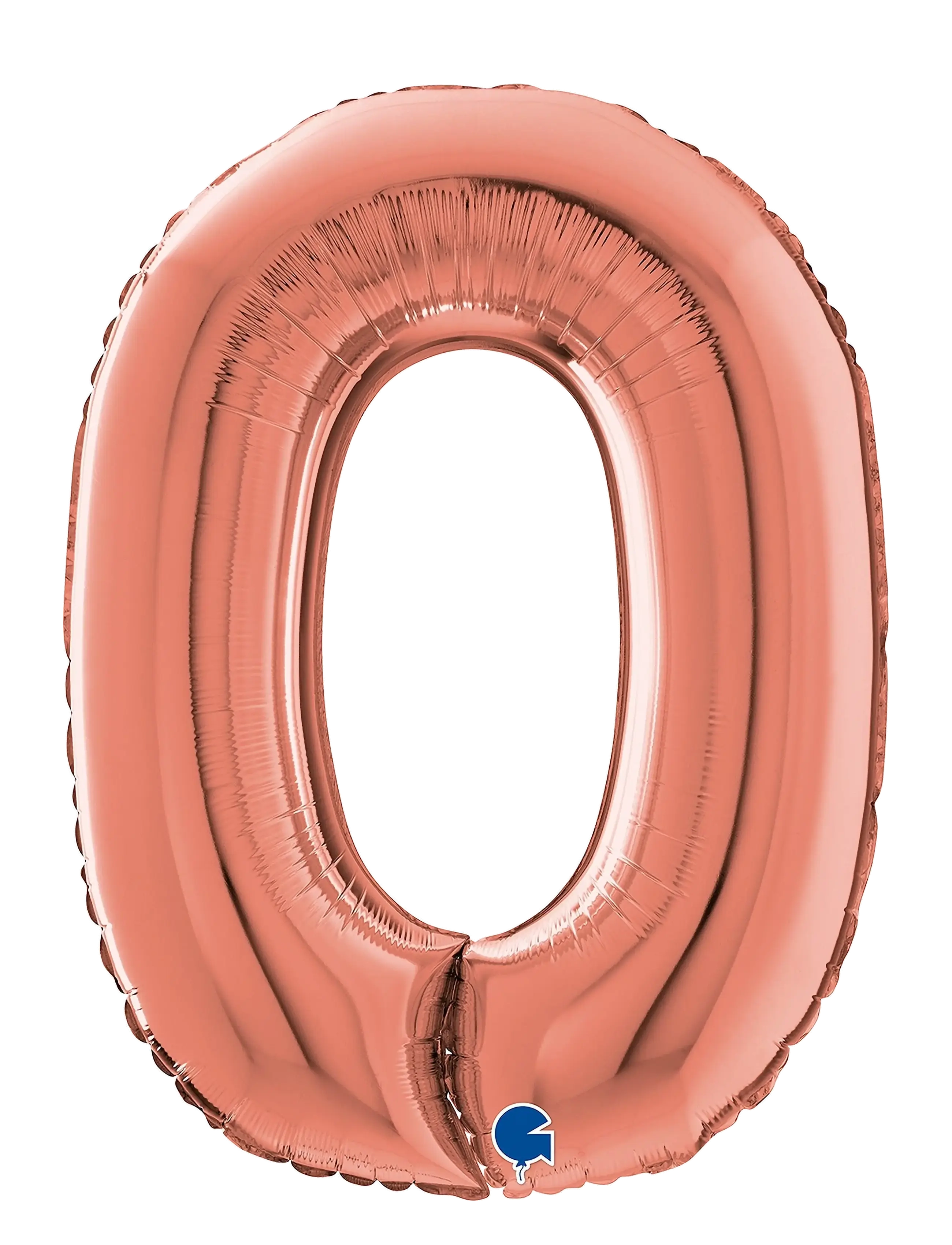 IPK Number Foil 0 Rose Gold 70 Cm, 0, Spielzeug, Rosa - Children's Birthday, Kinder
