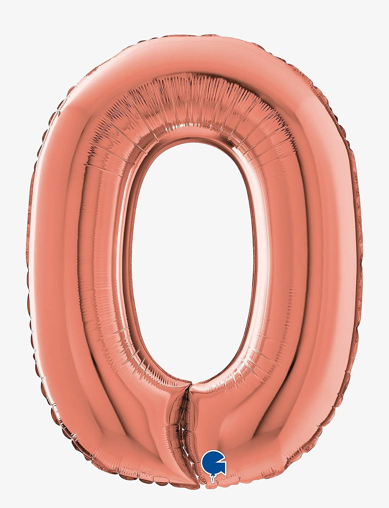 IPK - Sifferfolieballong 0 roséguld 70 cm - festartiklar - multi color - 0