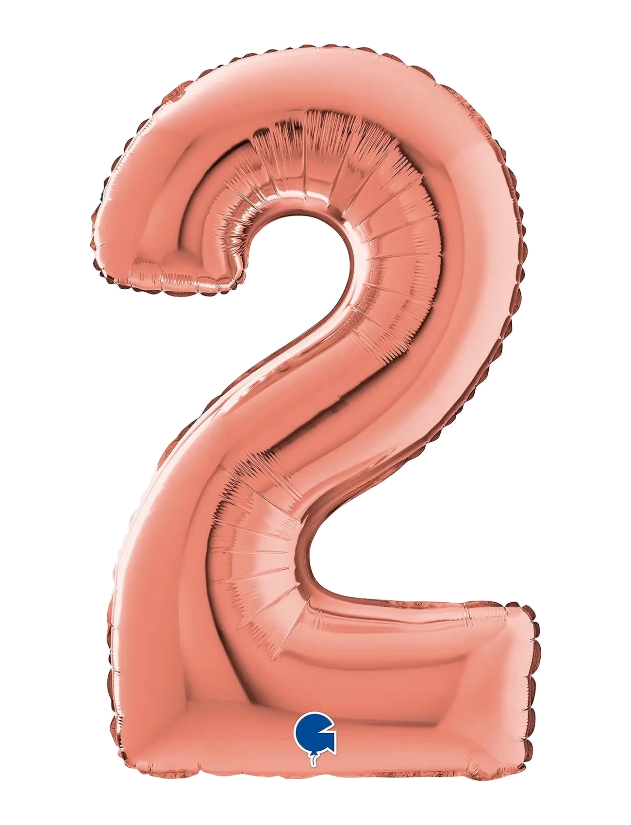 IPK Number Foil 2 Rose Gold 70 Cm, 0, Spielzeug, Rosa - Children's Birthday, Kinder