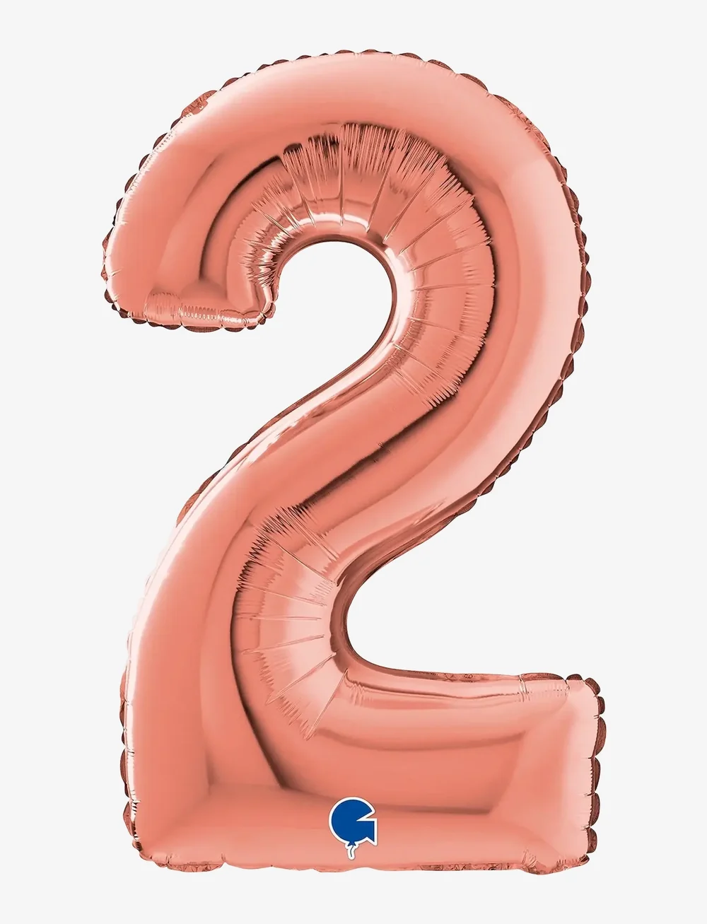 IPK - Number Foil 2 Rose Gold 70 cm - partybedarf - multi color - 0