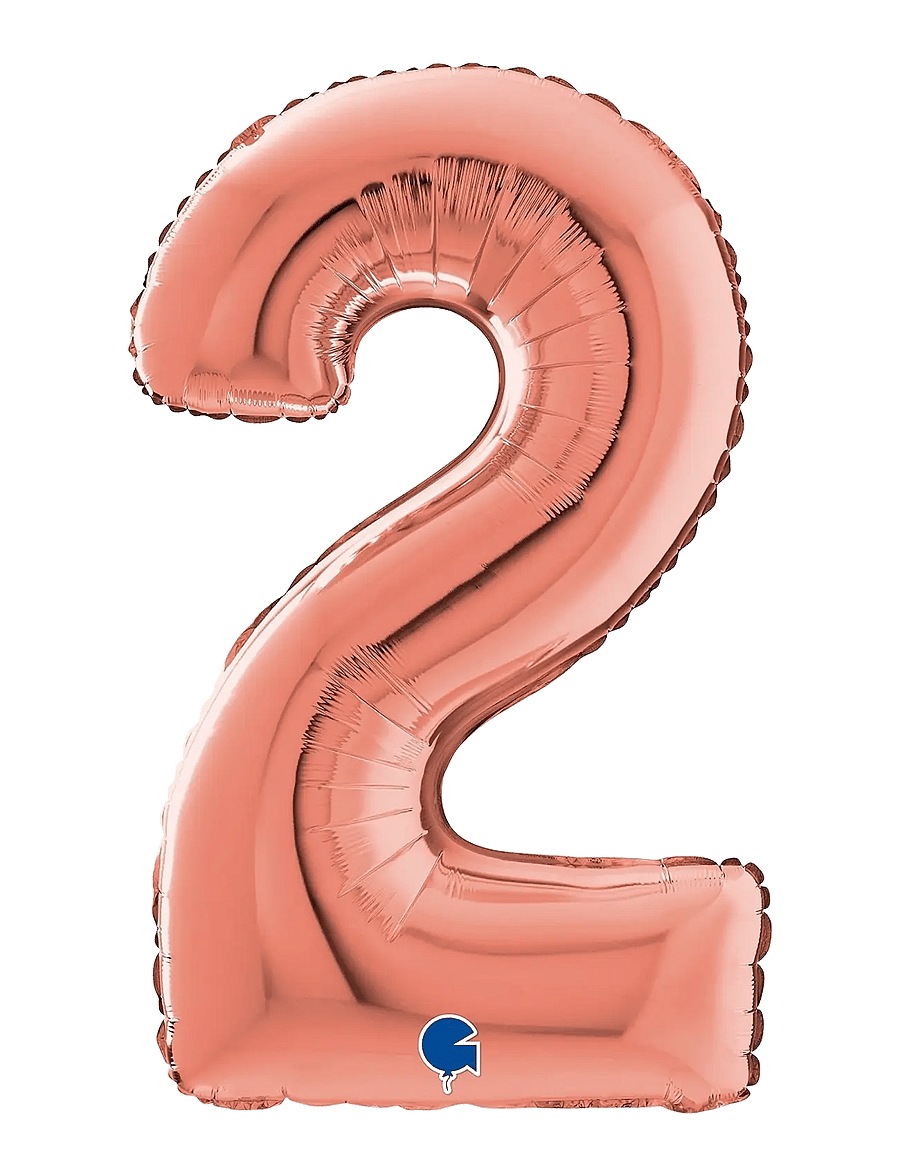 IPK - Number Foil 2 Rose Gold 70 cm - festartikler - multi color - 0