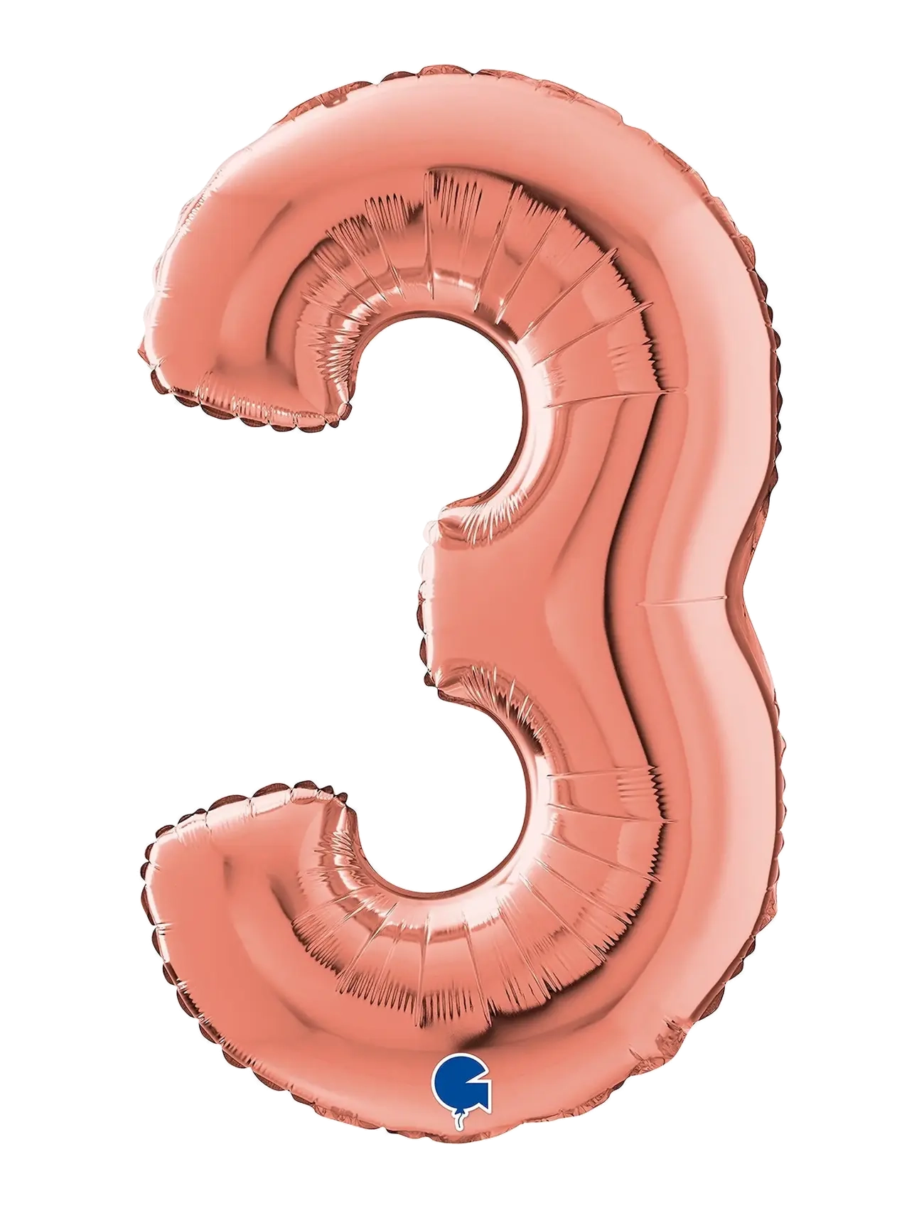 IPK Number Foil 3 Rose Gold 70 Cm Pink - 0 - Kinder