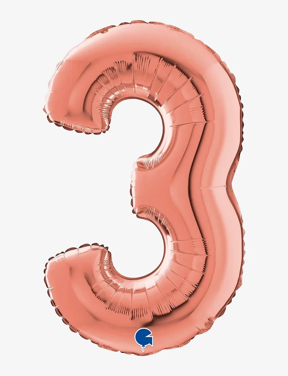 IPK - Number Foil 3 Rose Gold 70 cm - partybedarf - multi color - 0