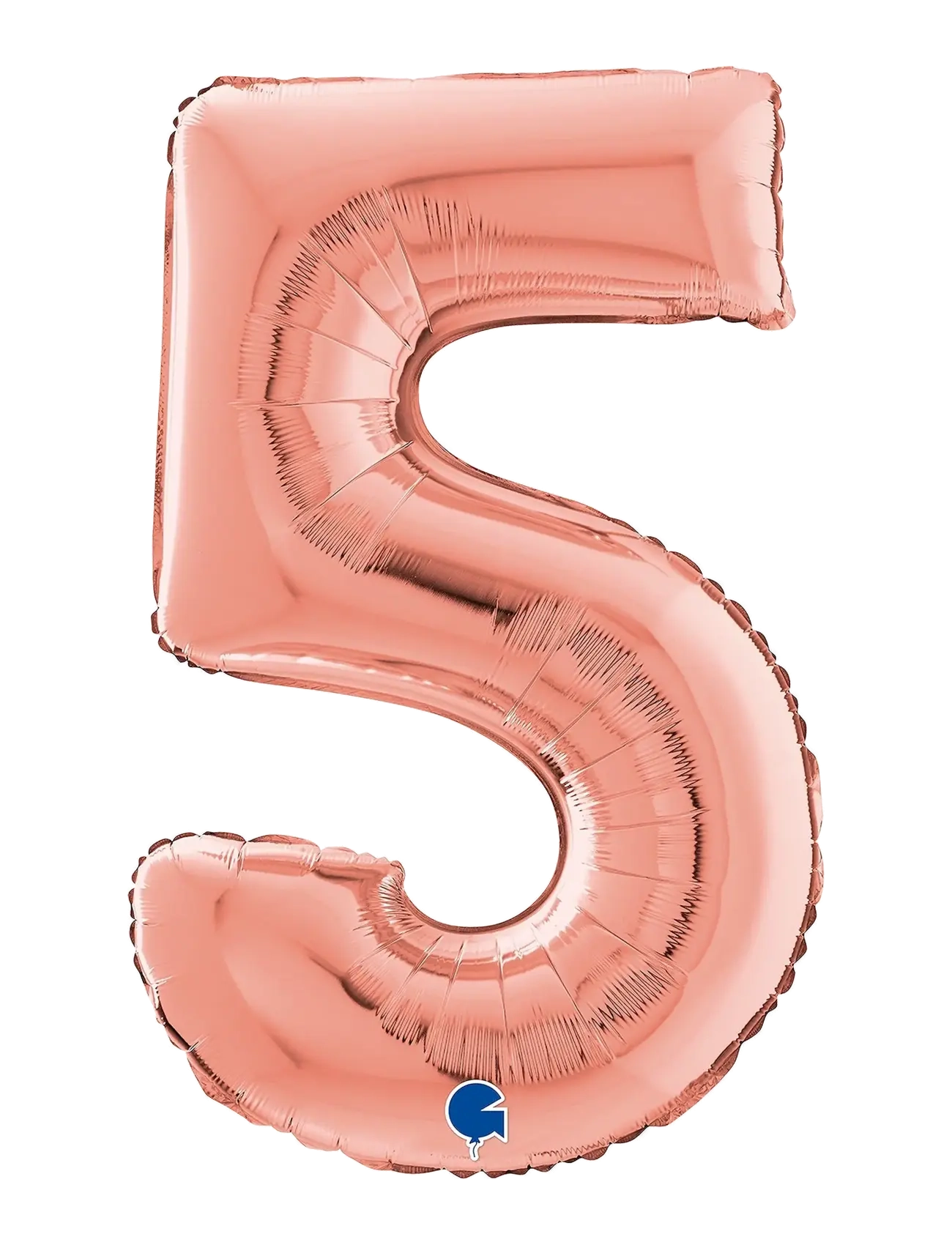 Number Foil 5 Rose Gold 70 cm - MULTI COLOR