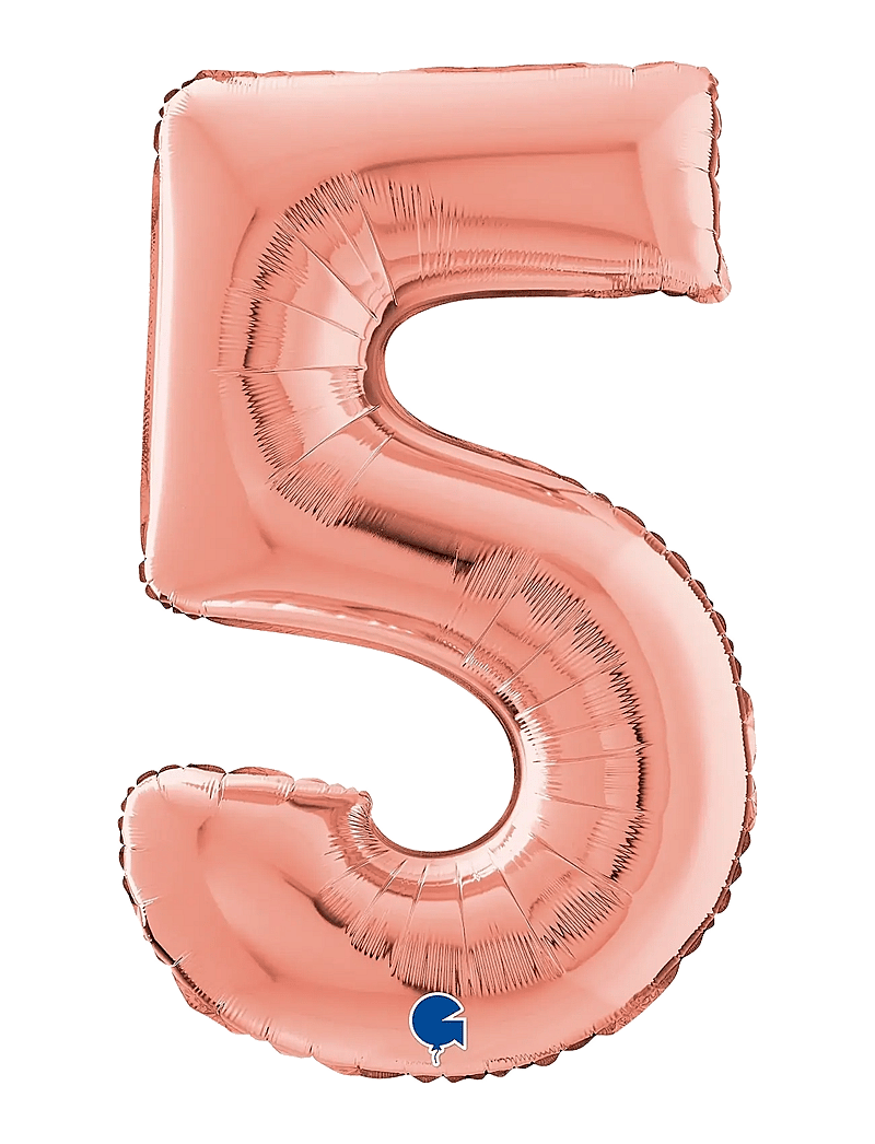 IPK - Number Foil 5 Rose Gold 70 cm - partybedarf - multi color - 0