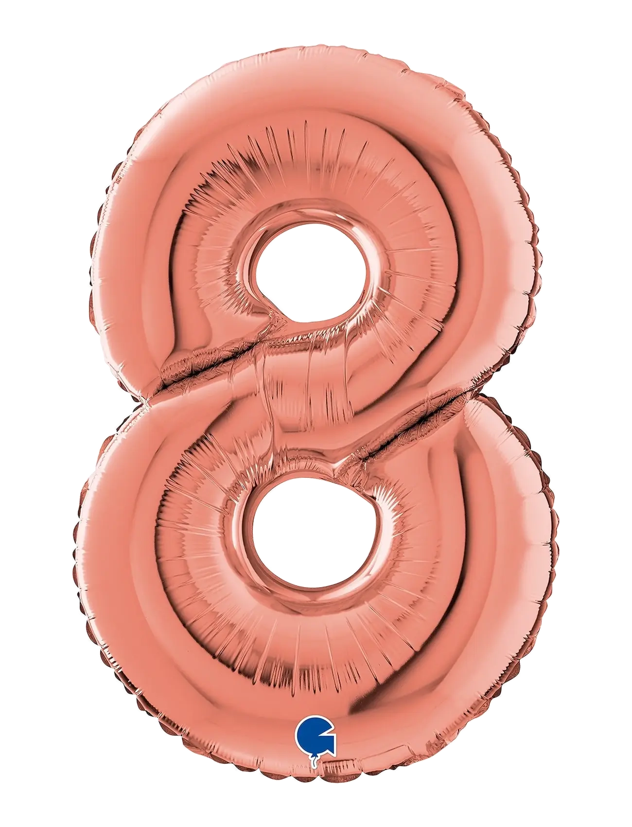 IPK Number Foil 8 Rose Gold 70 Cm, 0, Spielzeug, Rosa - Children's Birthday, Kinder