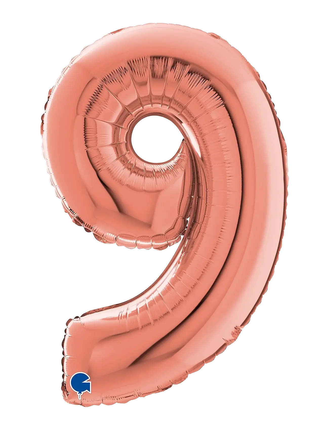 Number Foil 9 Rose Gold 70 cm - MULTI COLOR