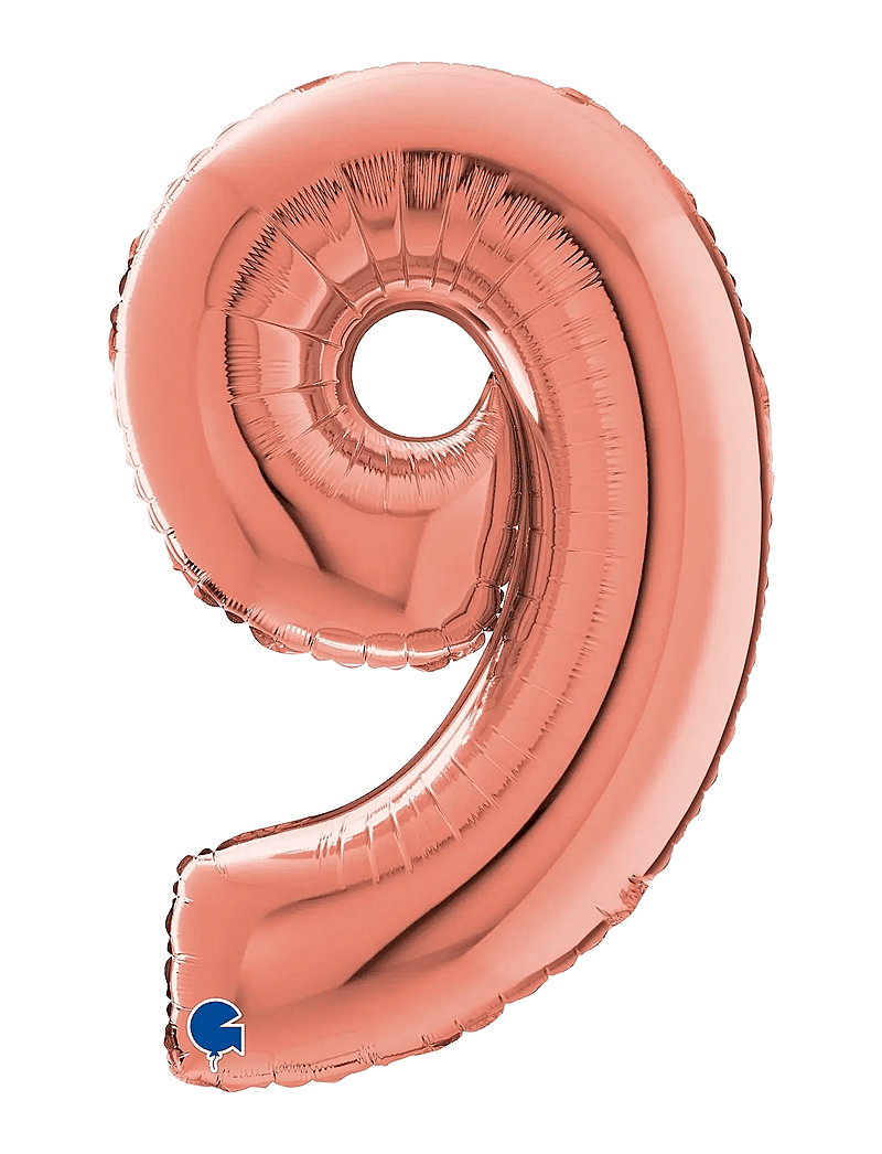 IPK - Number Foil 9 Rose Gold 70 cm - partybedarf - multi color - 0