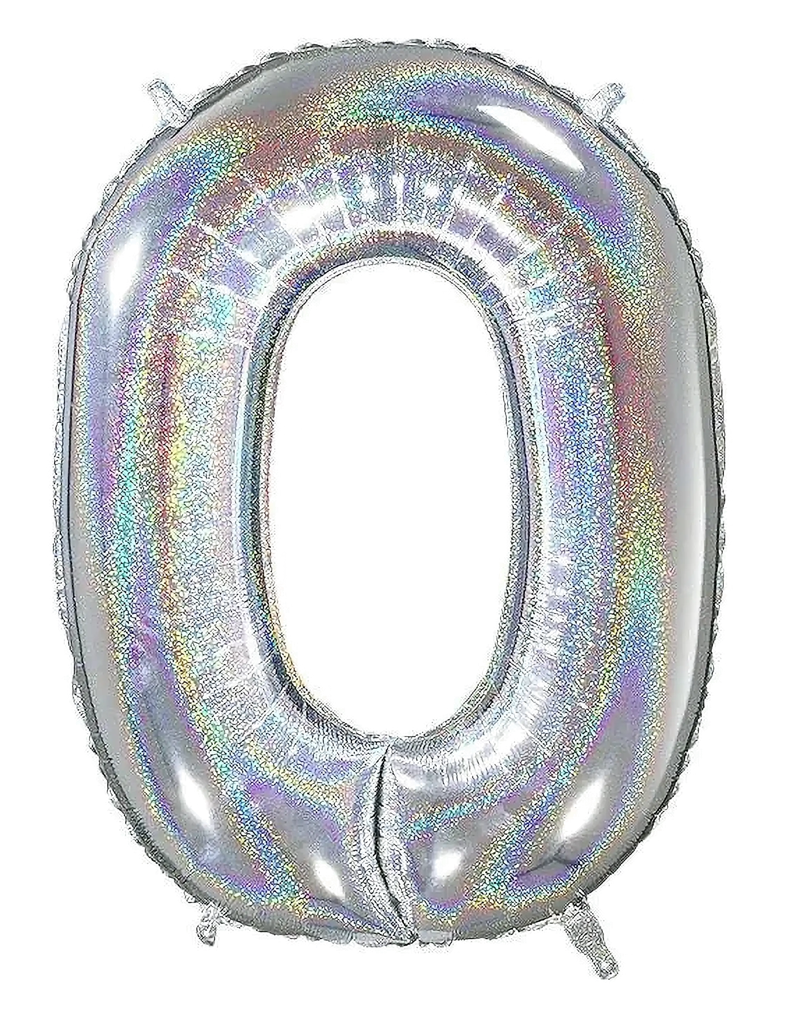 IPK Number Foil 0 Hologram Silber 70 Cm Silber - 0 - Kinder