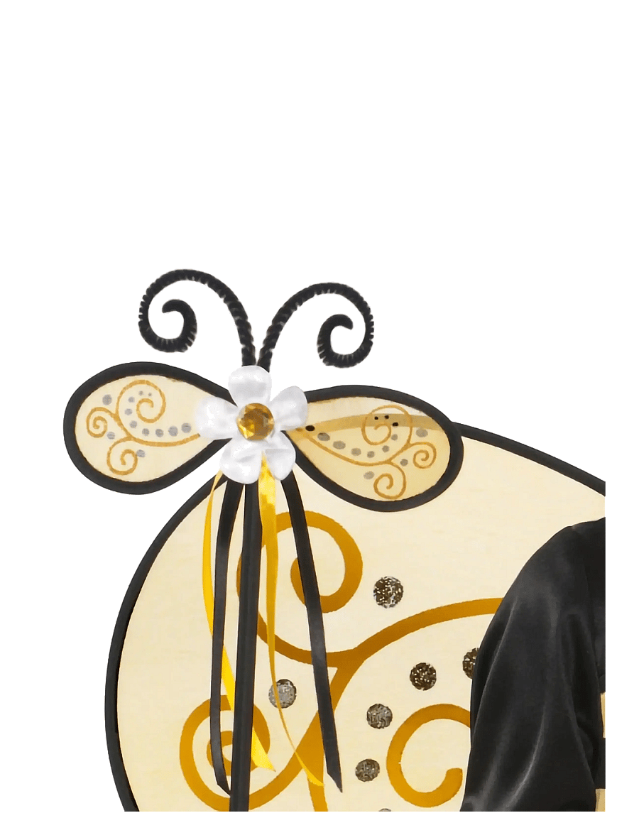 IPK - Children's Bee Costume Set 104 cm, Dress, Headband, Wings and Wand - accessoires pour déguisements - multi color - 2