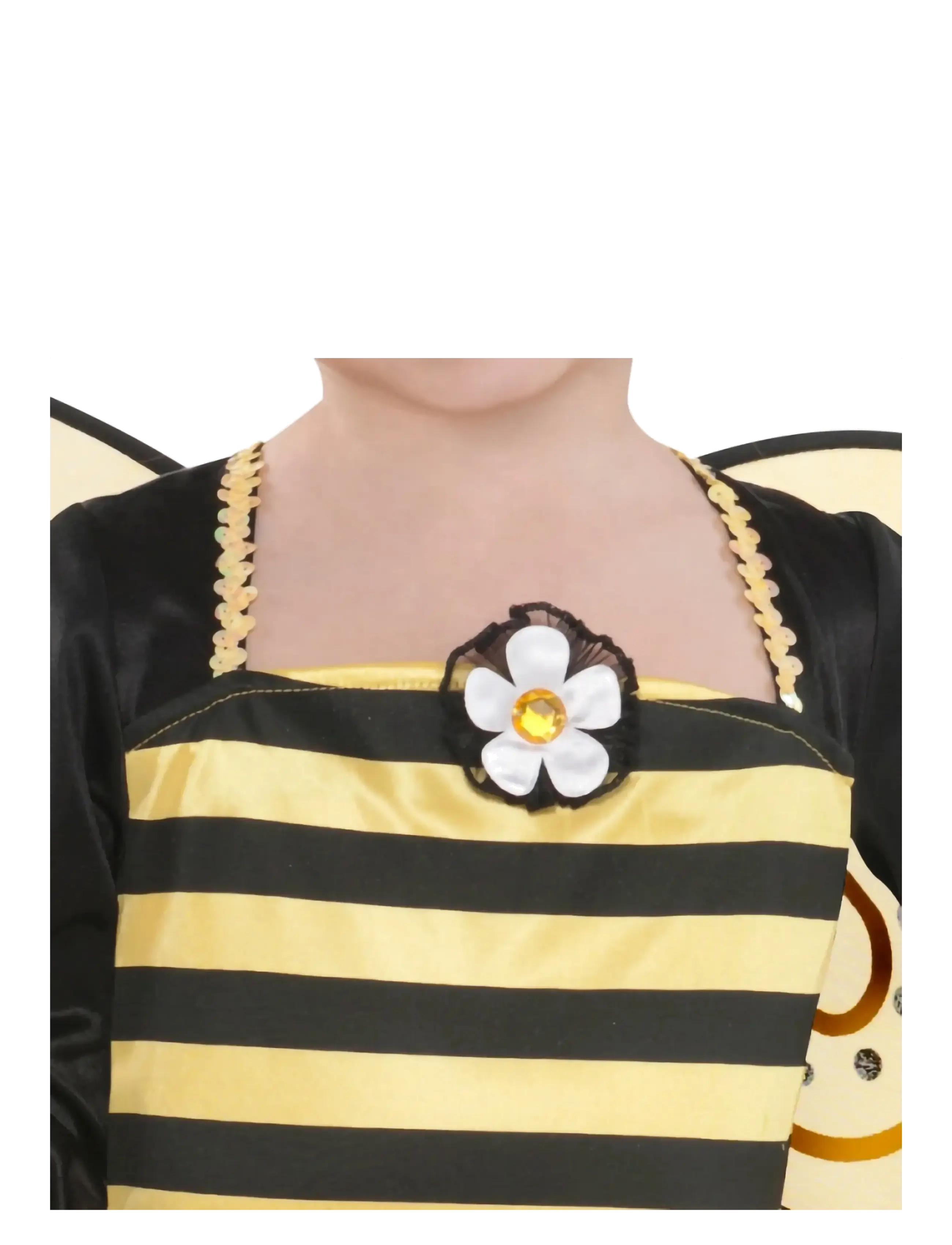 IPK - Children's Bee Costume Set 104 cm, Dress, Headband, Wings and Wand - accessoires pour déguisements - multi color - 3
