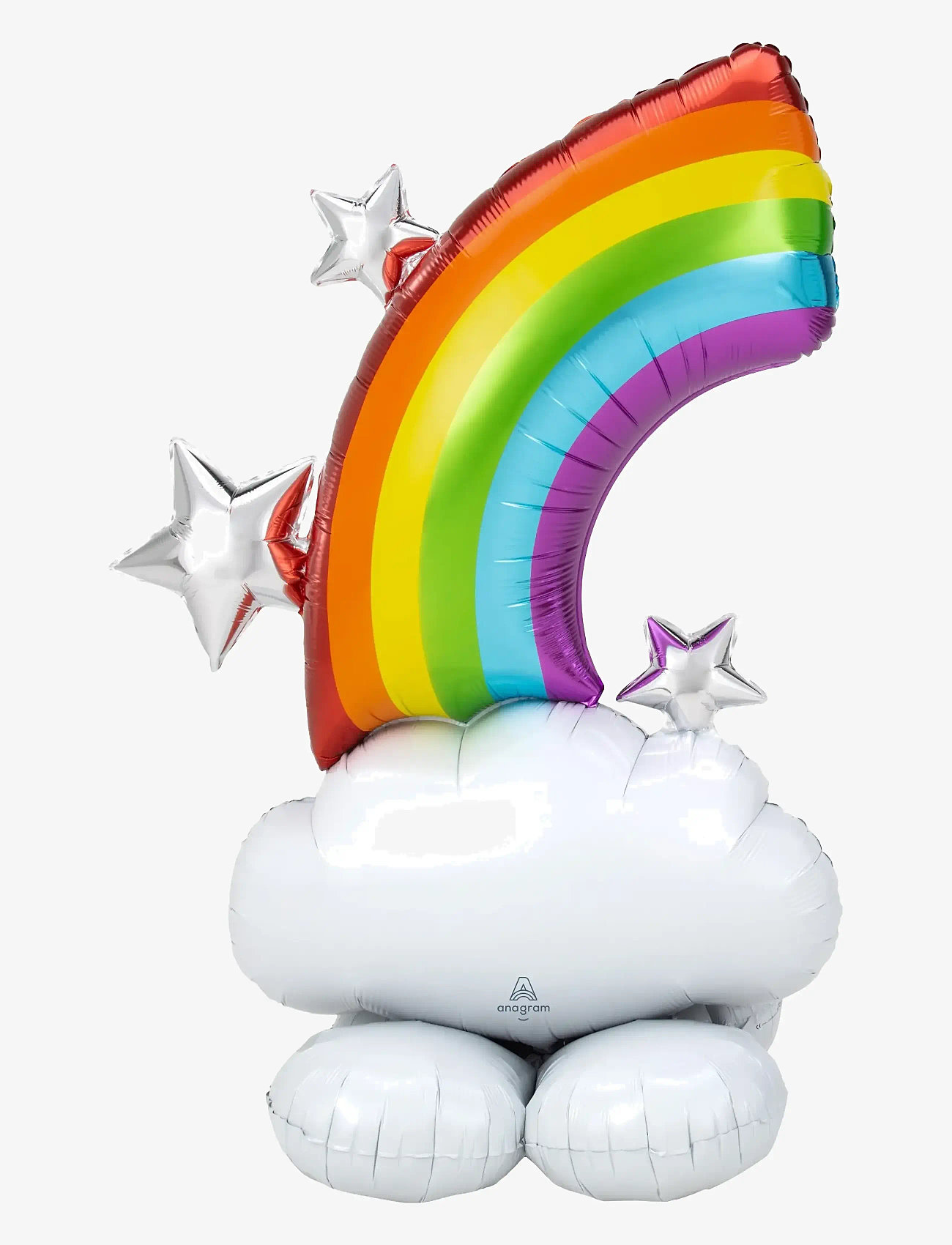 IPK - Rainbow Air-Filled Foil Balloon 132 cm - festartikler - multi color - 0