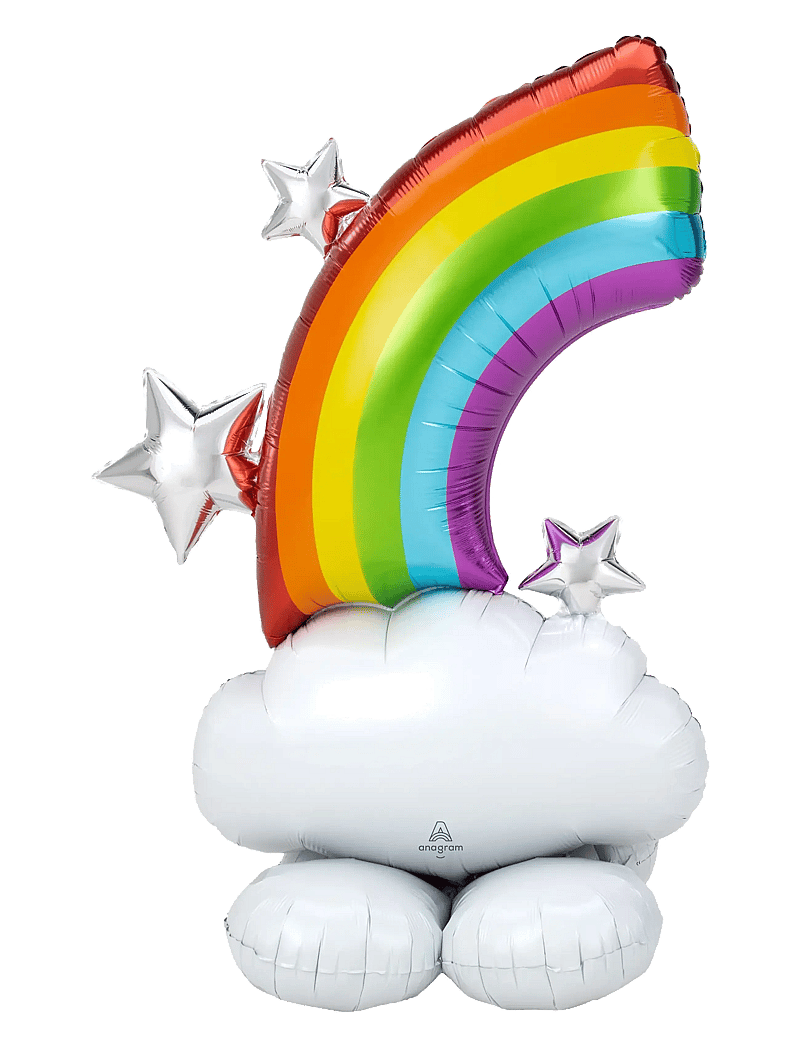 IPK - Rainbow Air-Filled Foil Balloon 132 cm - festartikler - multi color - 0