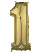 IPK Number Foil 1 White Gold 66 Cm – urodziny dzieci – kupuj w Booztlet