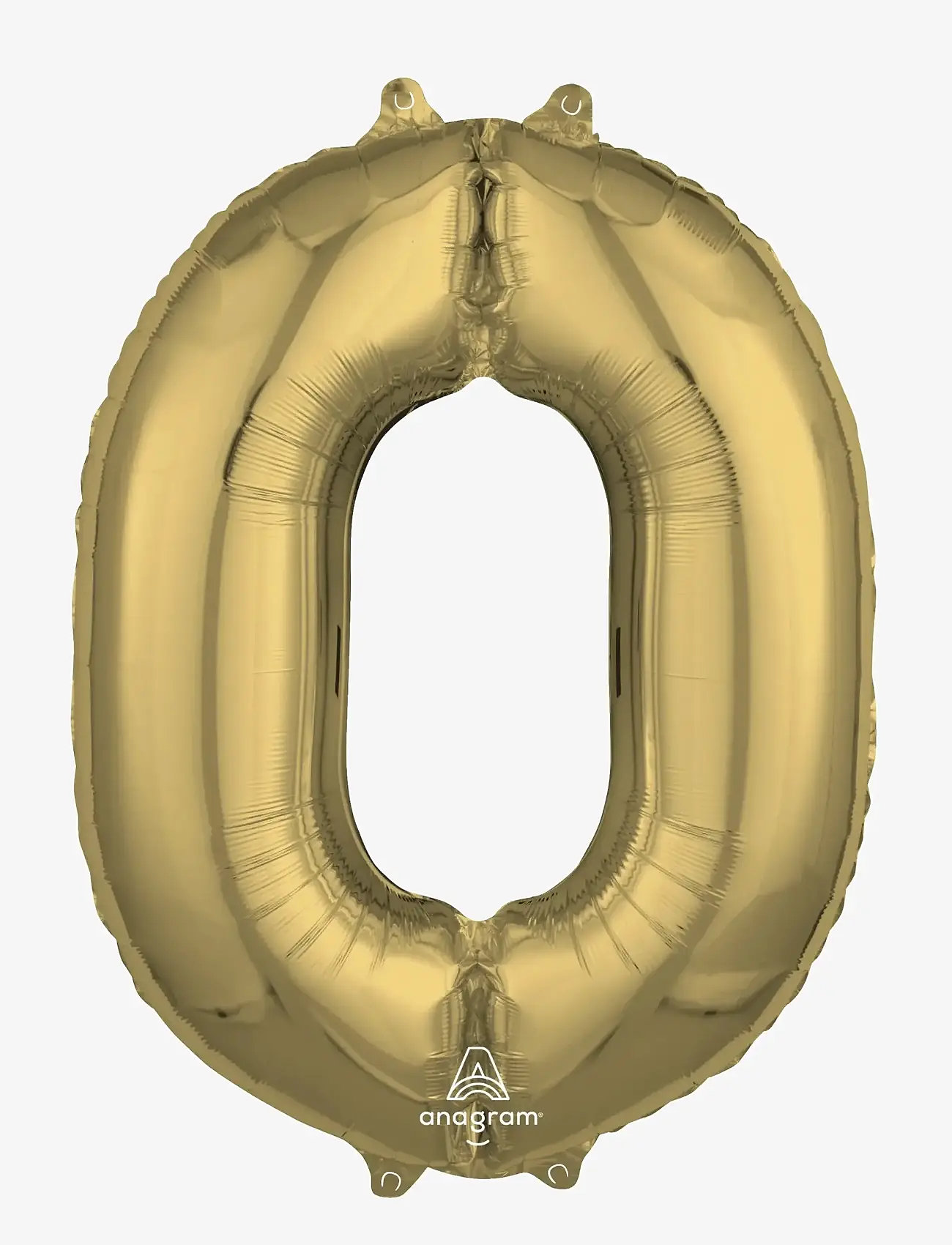 IPK - Number Foil 0 White Gold 66 cm - partybedarf - multi color - 0