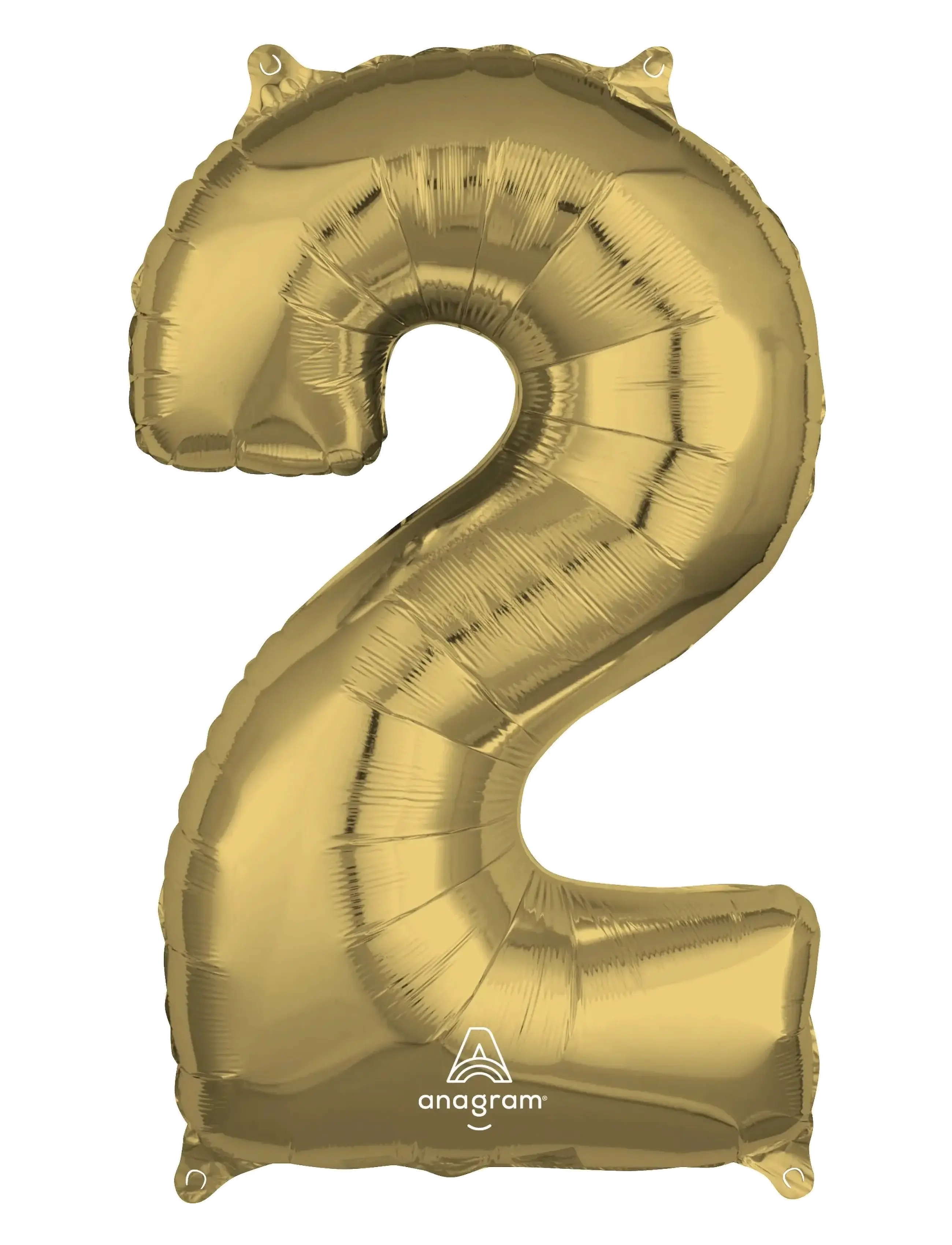 Number Foil 2 White Gold 66 cm - MULTI COLOR