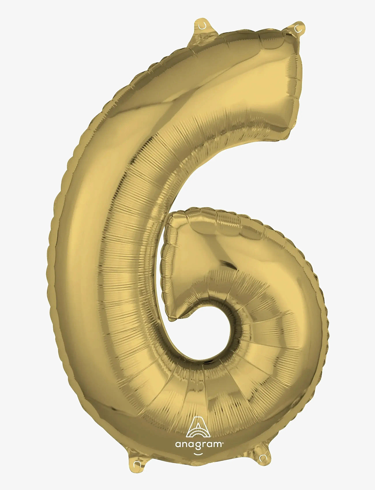 IPK - Number Foil 6 White Gold 66 cm - festartikler - multi color - 0