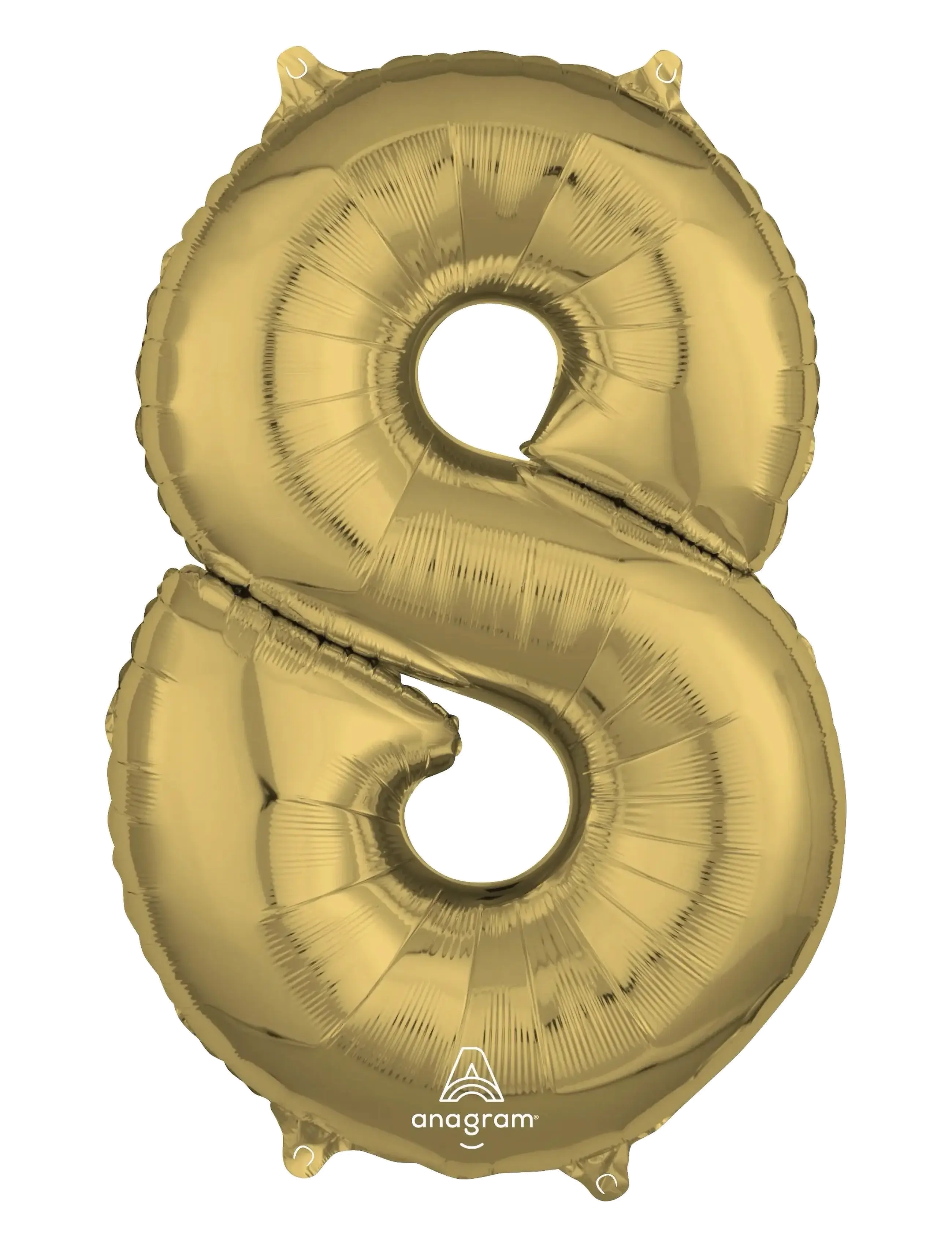 Number Foil 8 White Gold 66 cm - MULTI COLOR