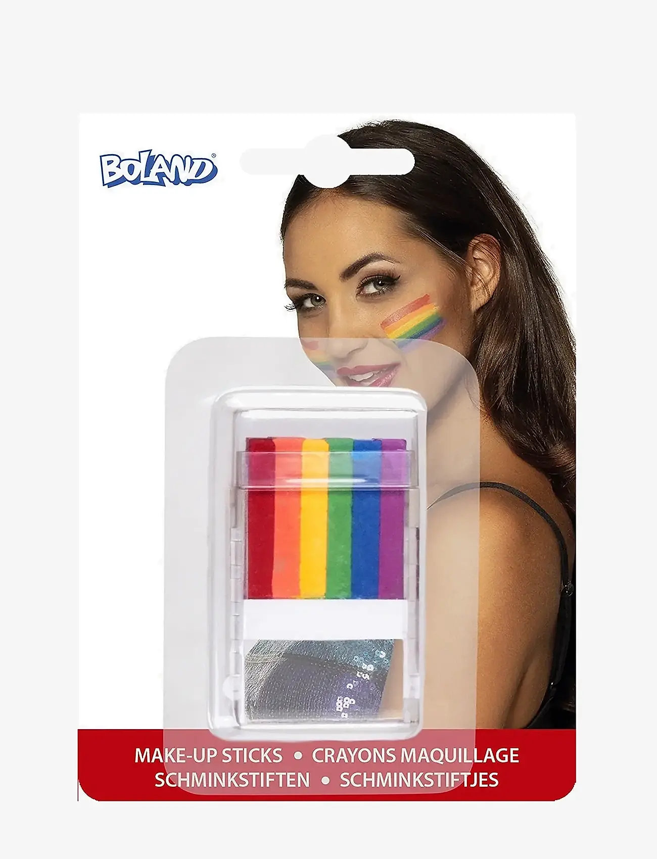 IPK - Ansiktsfärgkrita regnbåge 6-i-1 - ansiktsfärger - multi color - 1