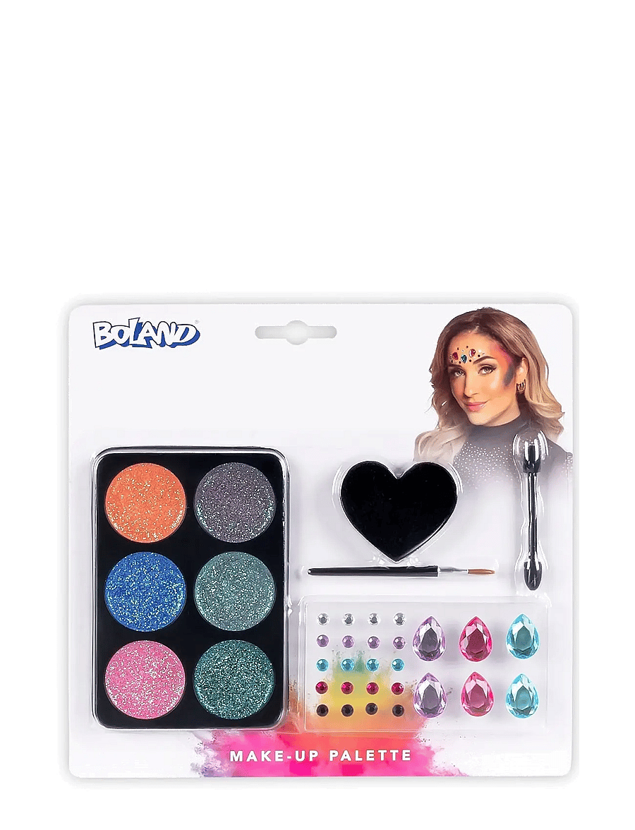 IPK - Glitter Face Paint Set with Face Jewels - ansigtsmaling - multi color - 0