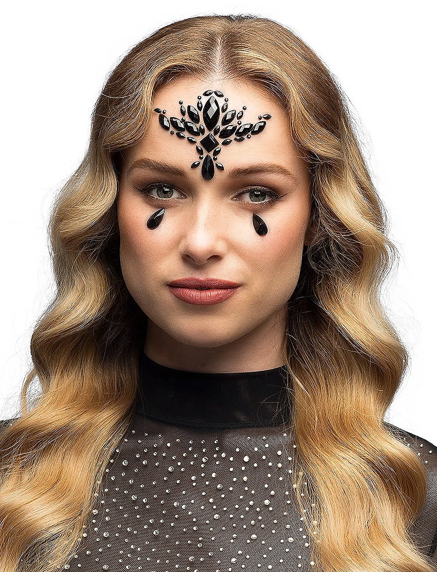 IPK - Face Jewels Black - kostymetilbehør - multi color - 0