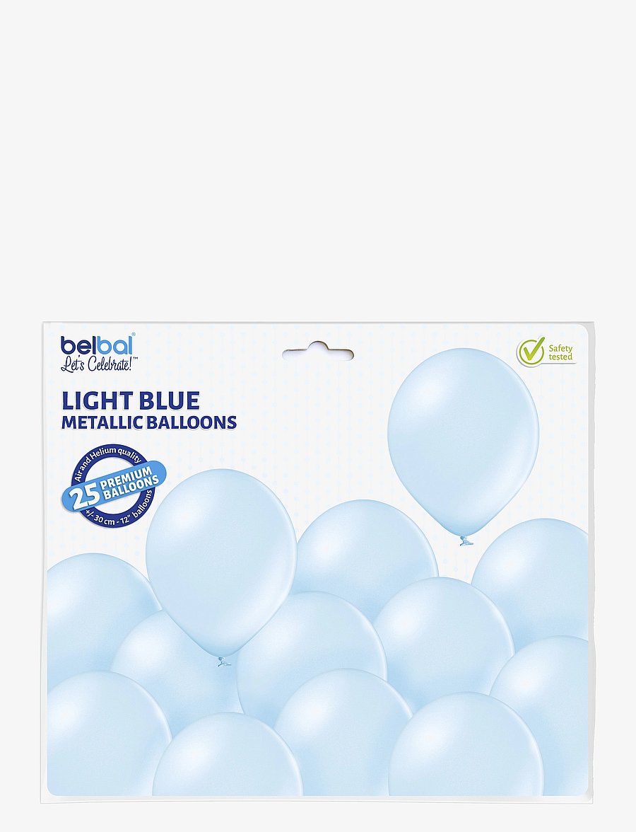IPK - Balloon 30 cm metallic shimmer light blue 25 pcs/pack - kinderparty - light blue - 2