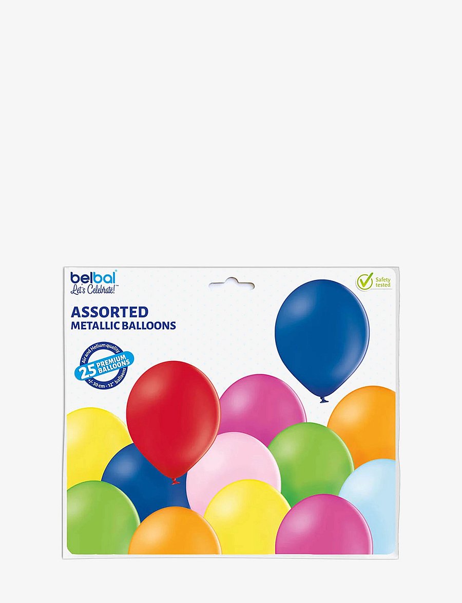 IPK - Balloon 30 cm metallic shimmer color mix 25 pcs/pack - kinderparty - mixed - 0