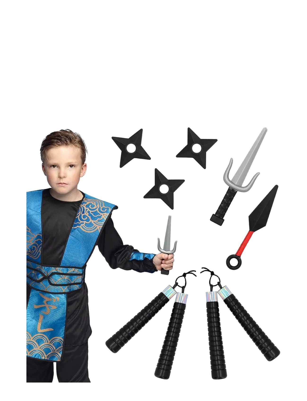 IPK Ninja Accessory Set Blau - 0 - Kinder