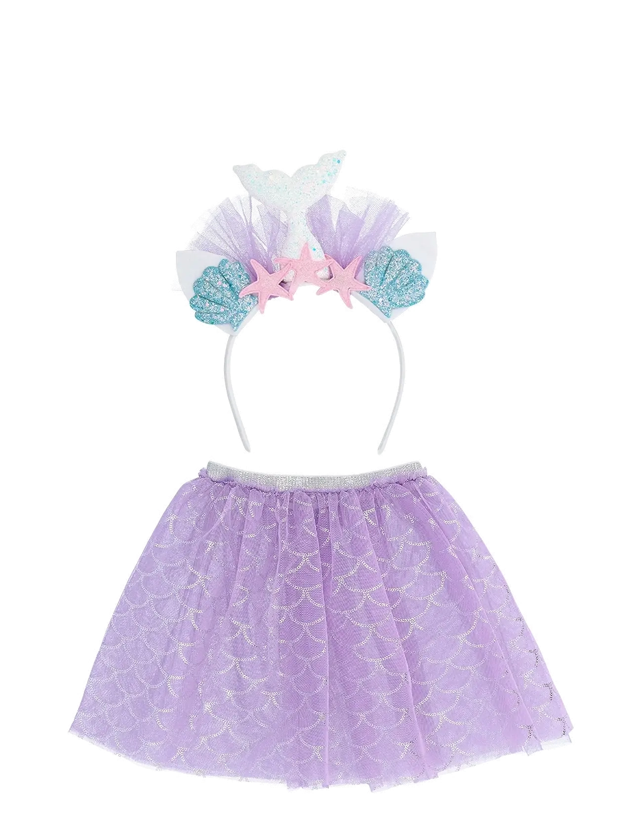 IPK Mermaid Accessory Set for Children, Headband and Skirt - Weihnachtsgeschenke - MULTI COLOR / purple