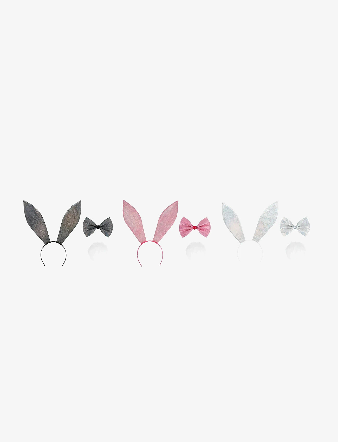 IPK - Bunny Accessory Set (Headband, Tail, Bow Tie) 3 Color Options - costume accessories - multi color - 0