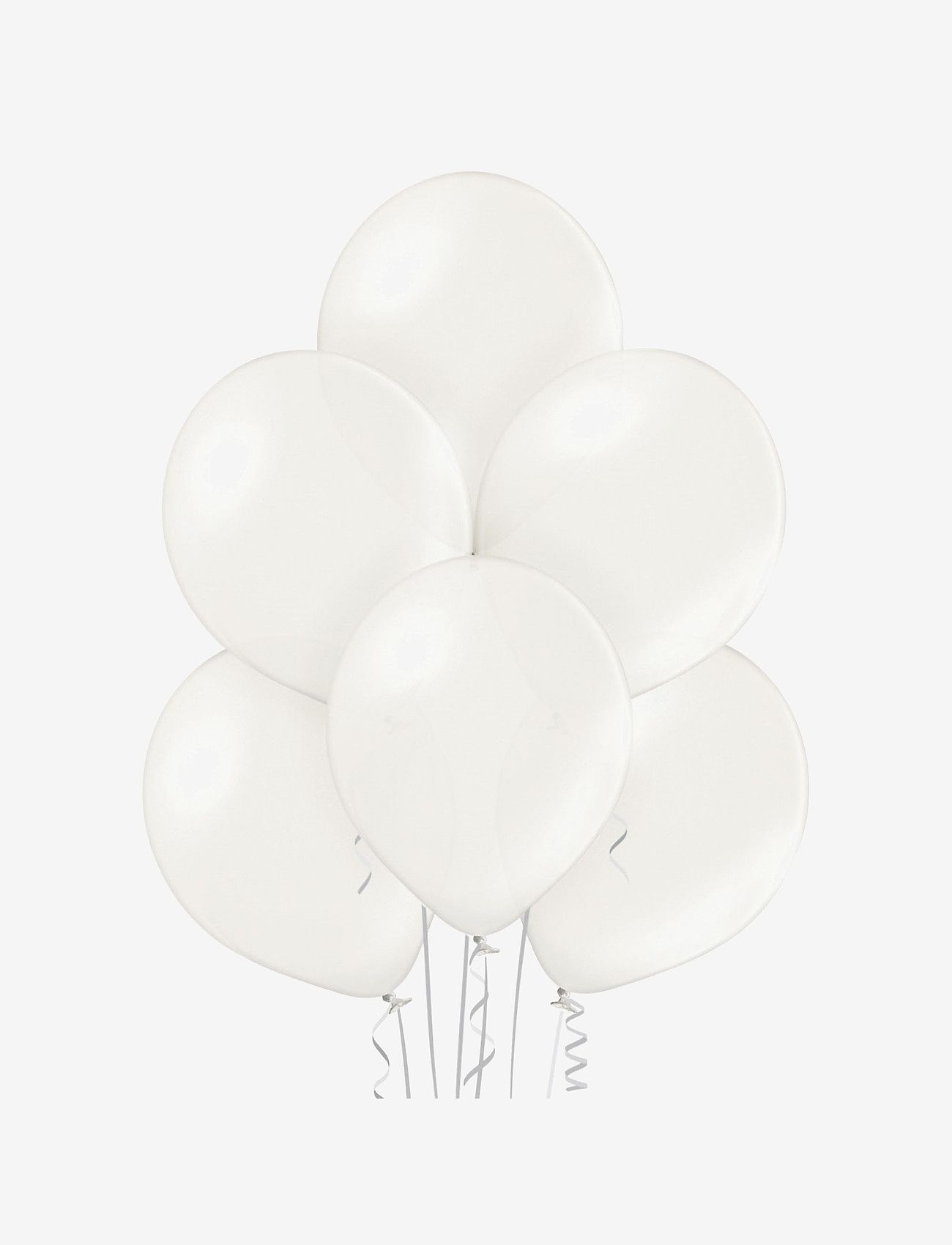IPK - Balloon 30 cm metallic shimmer white 25 pcs/pack - white - 0