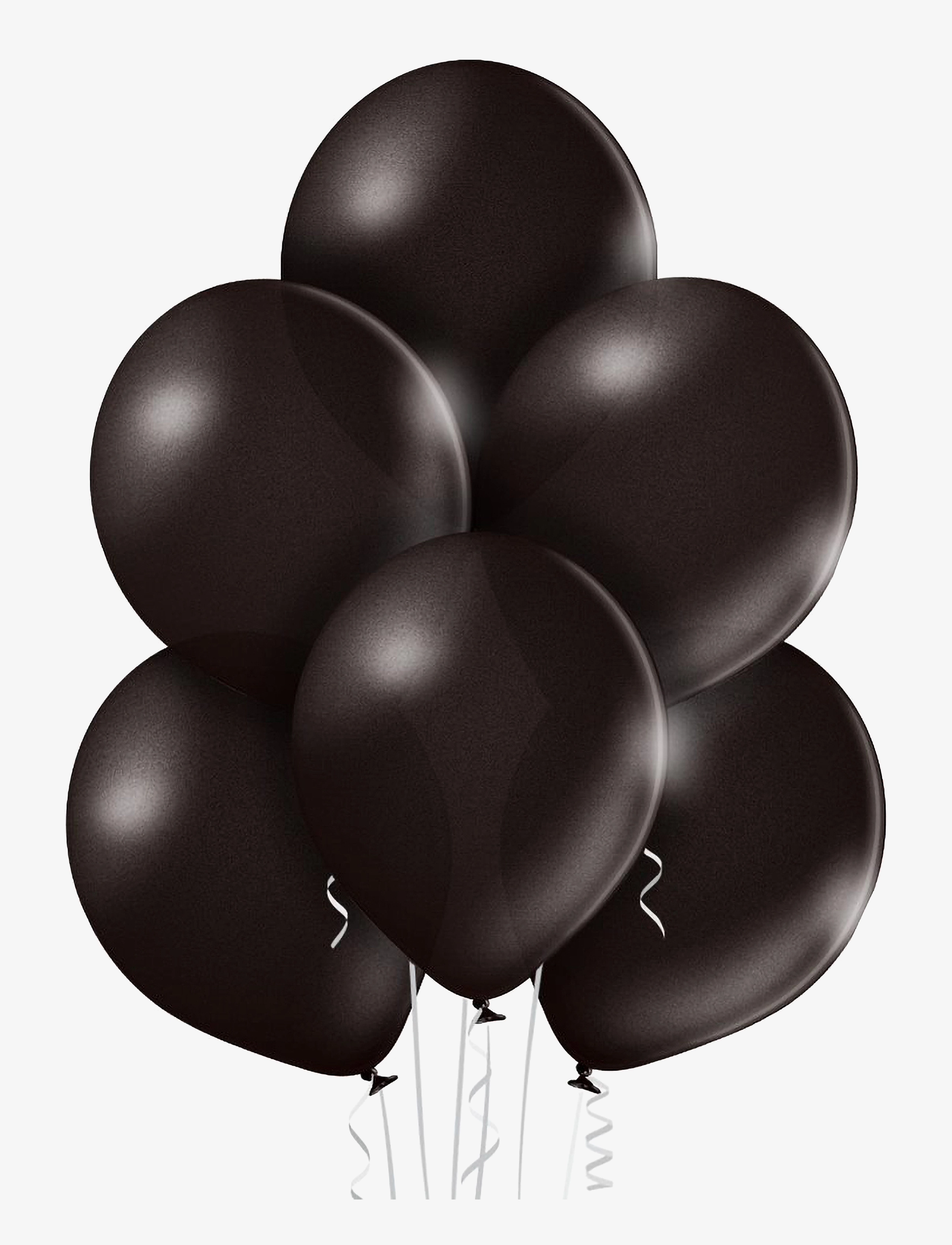 IPK - Balloon 30 cm metallic shimmer black 25 pcs/pack - black - 1