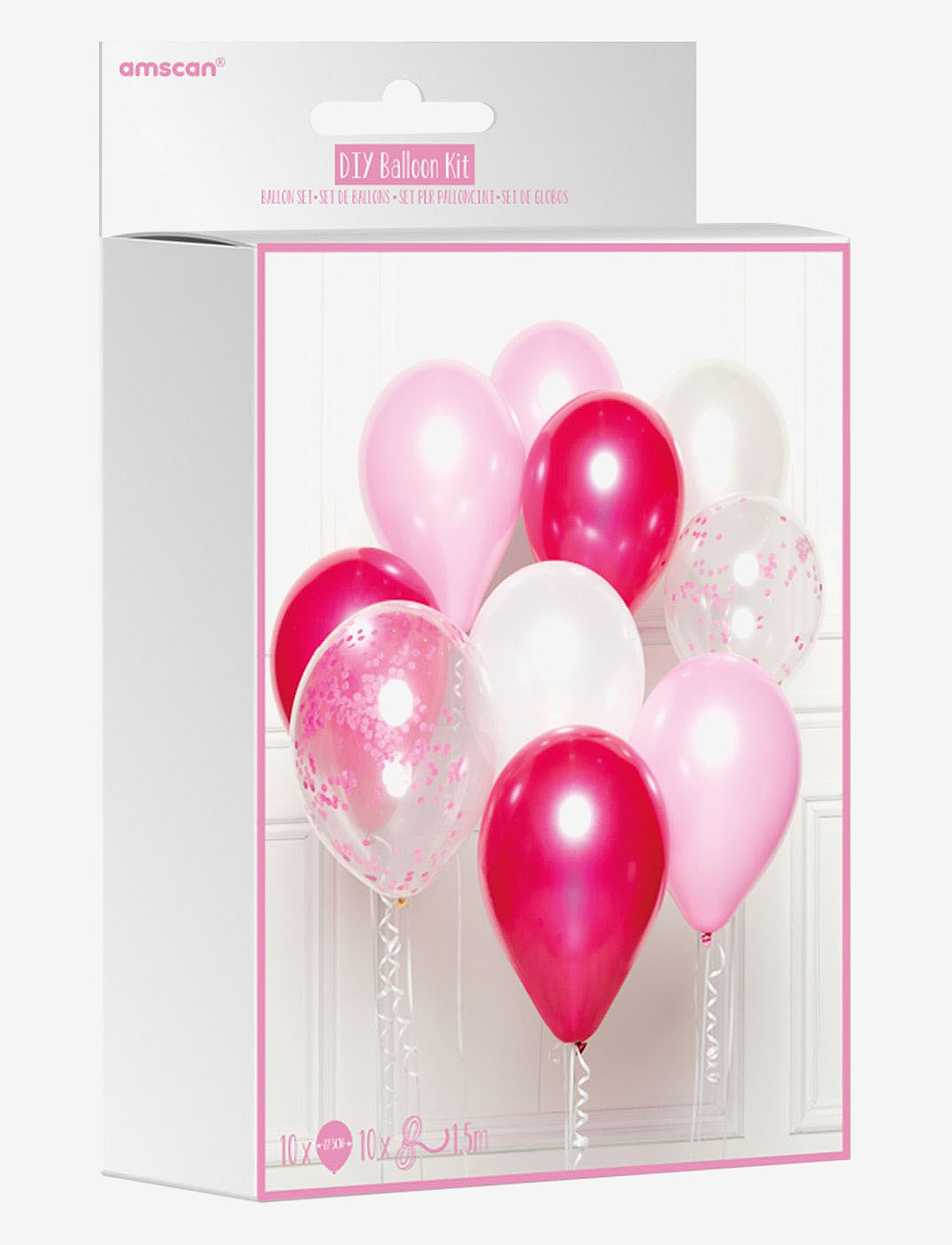 IPK - Balloon arrangement package pink shades 10 balloons - pink - 1