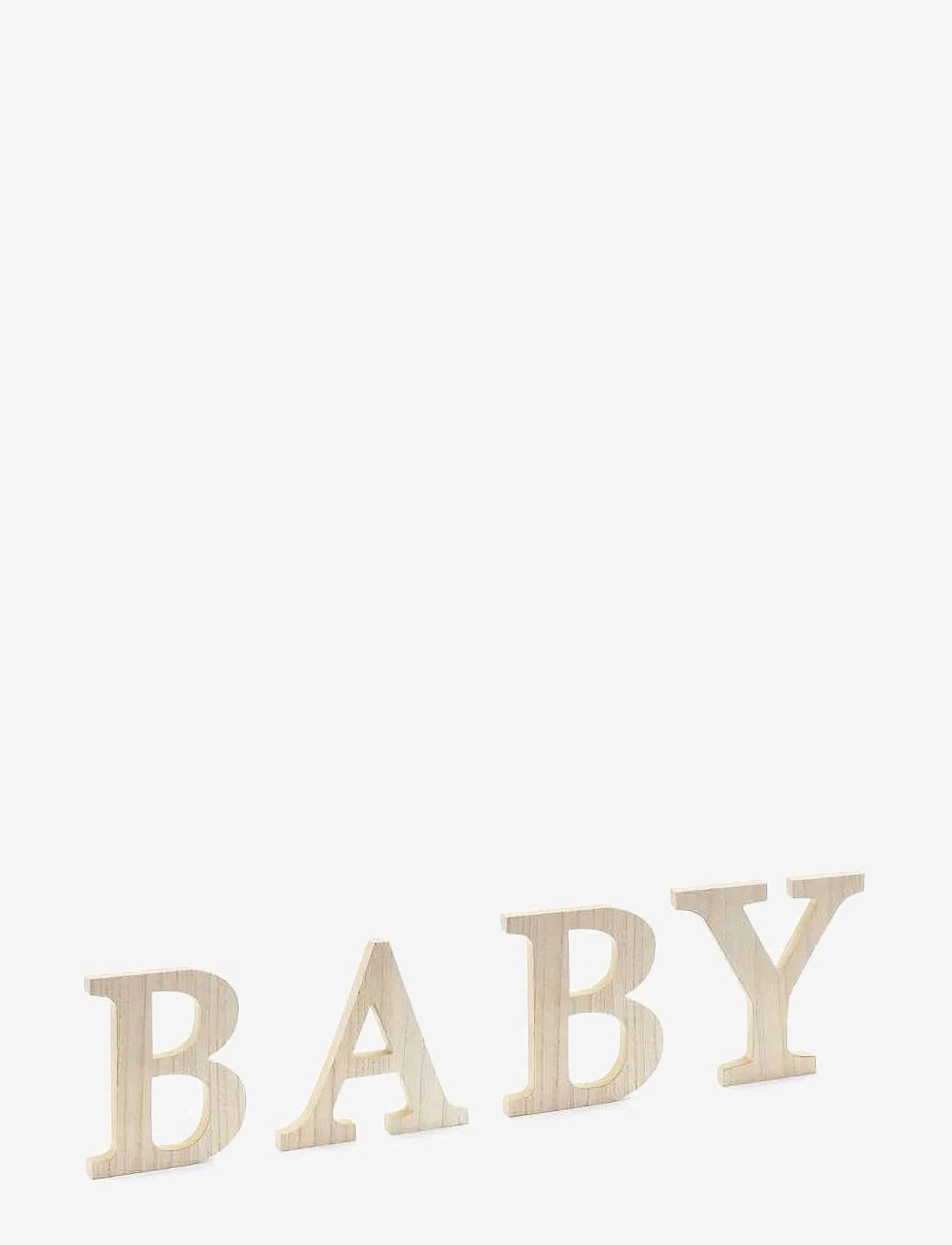 IPK - Wooden Cake Topper Oh Baby, 17cm - brown - 0