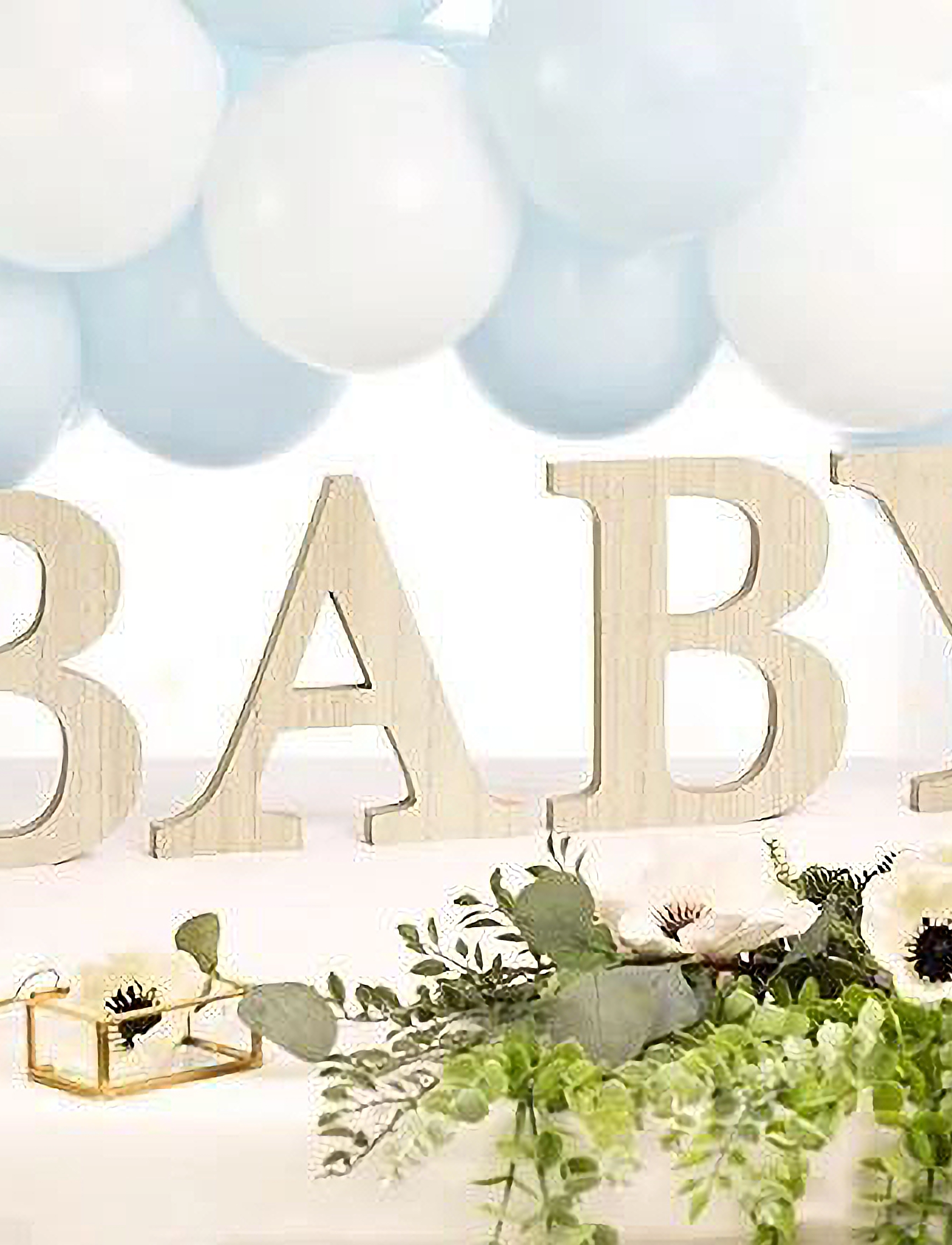 IPK - Wooden Cake Topper Oh Baby, 17cm - brown - 1